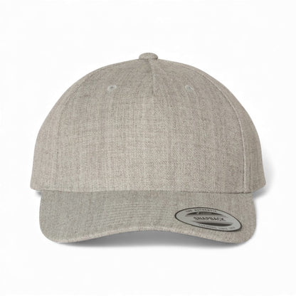 Front view of YP Classics 5789M custom hat in heather grey