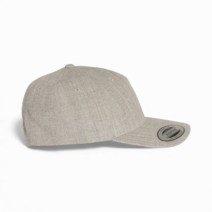 Right side view of YP Classics 5789M custom hat in heather grey