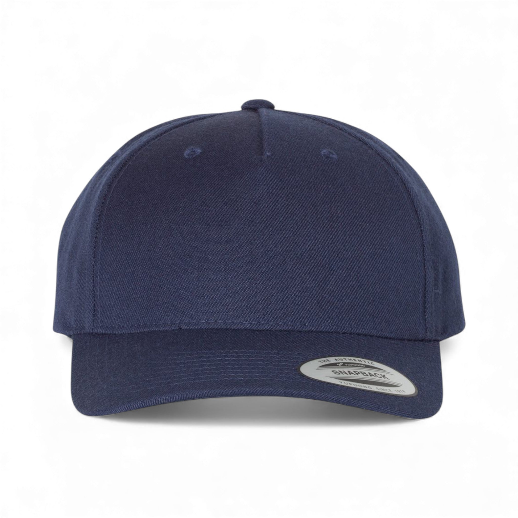 Front view of YP Classics 5789M custom hat in navy