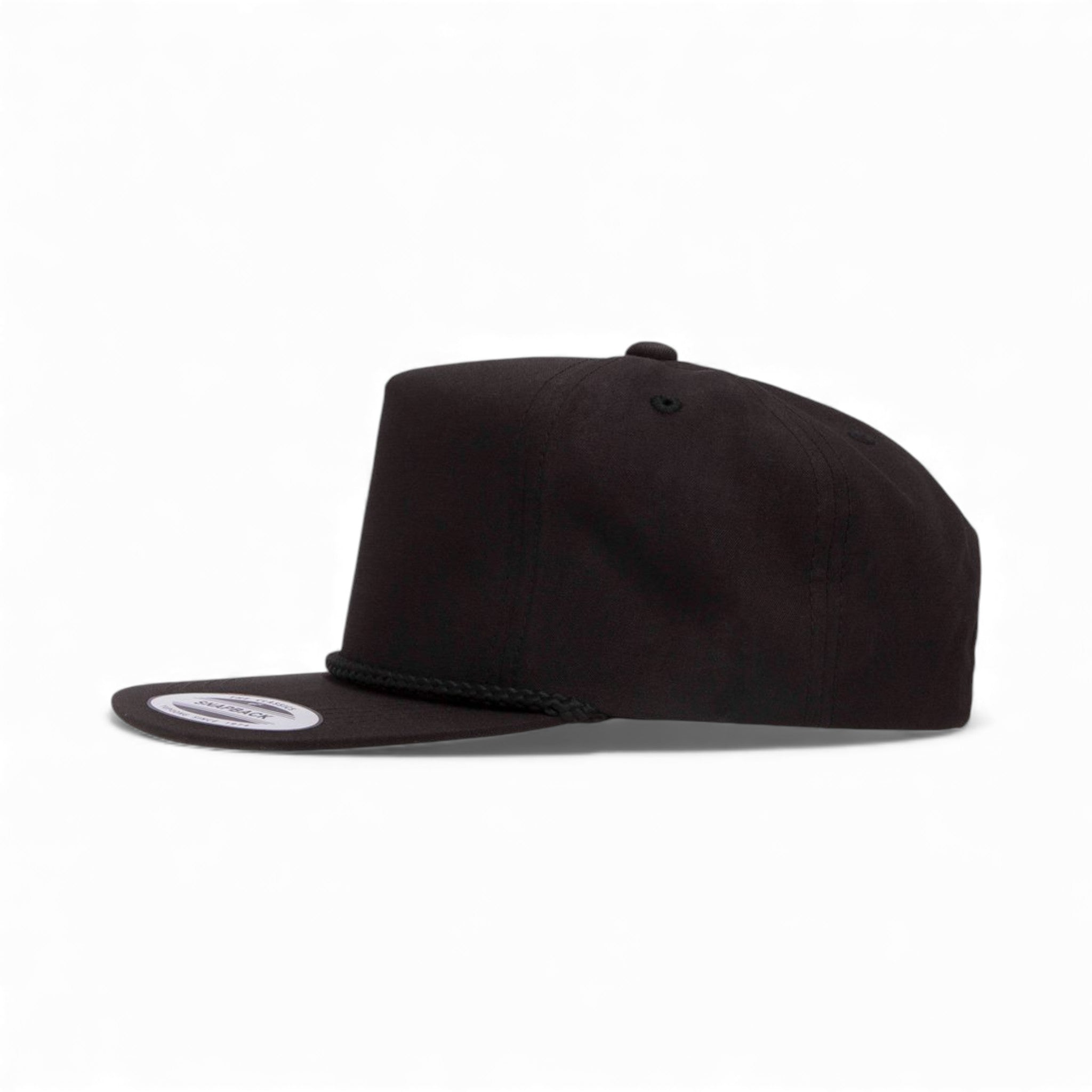 Left side view of YP Classics 6002YP custom hat in black