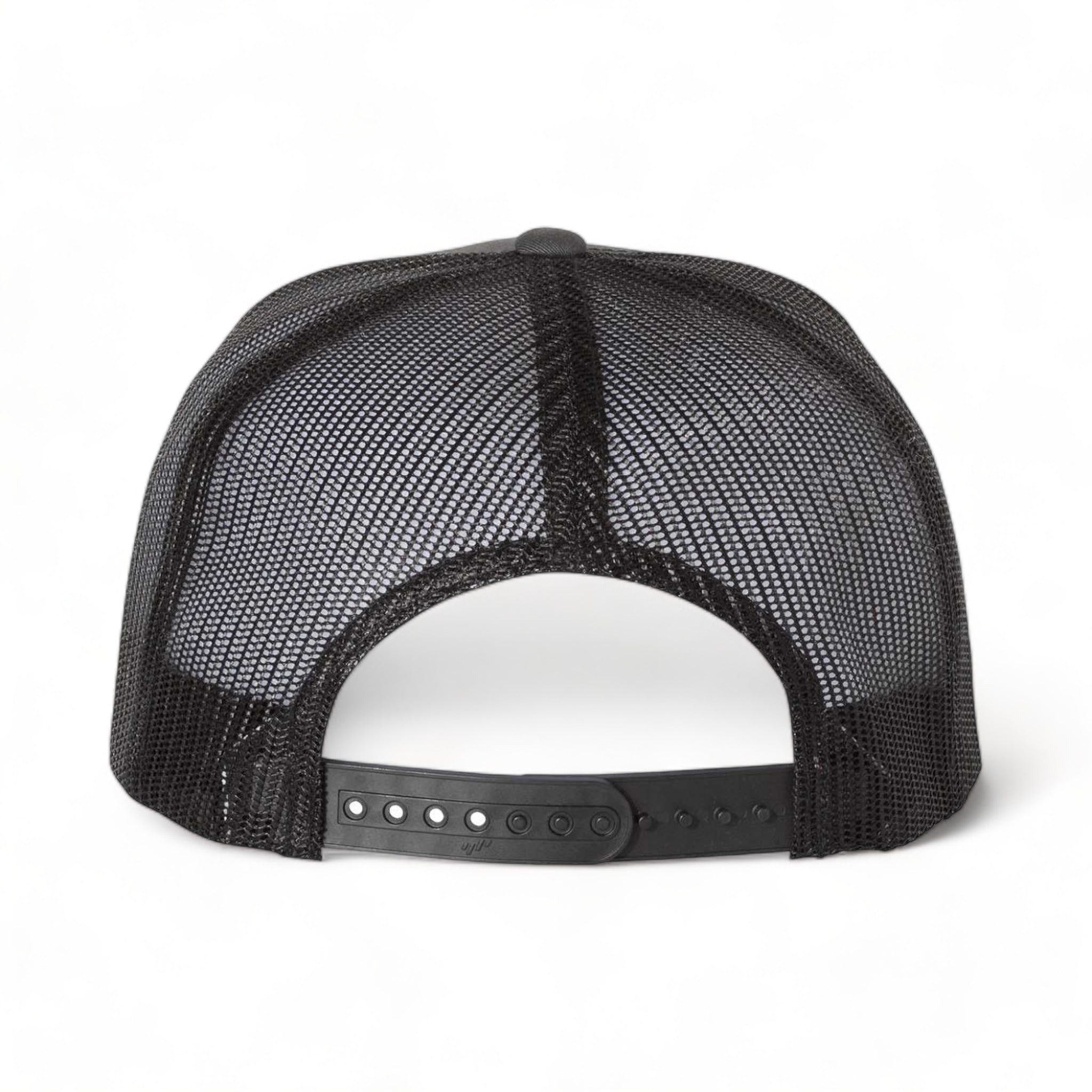 Back view of YP Classics 6006 custom hat in charcoal and black