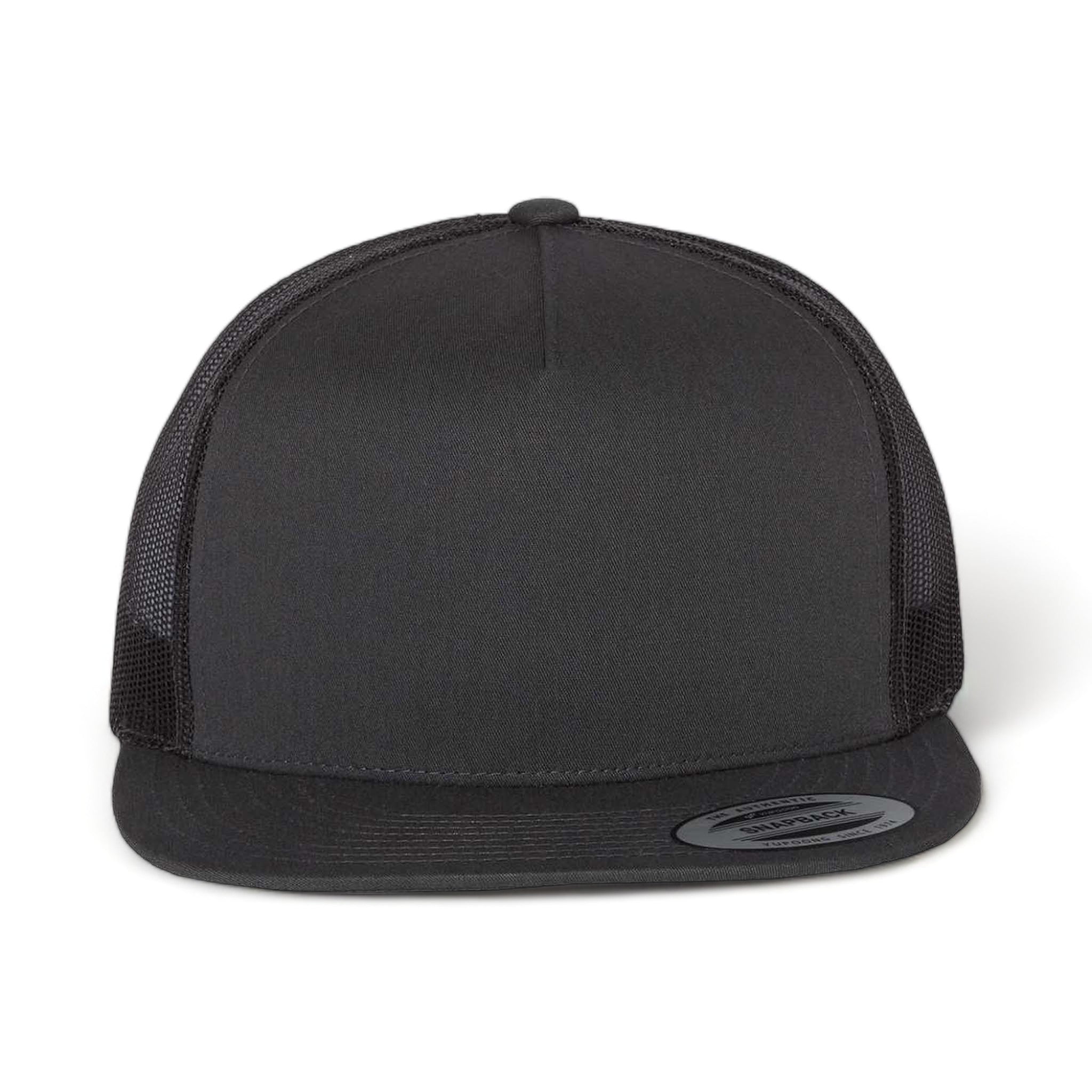 Front view of YP Classics 6006 custom hat in charcoal
