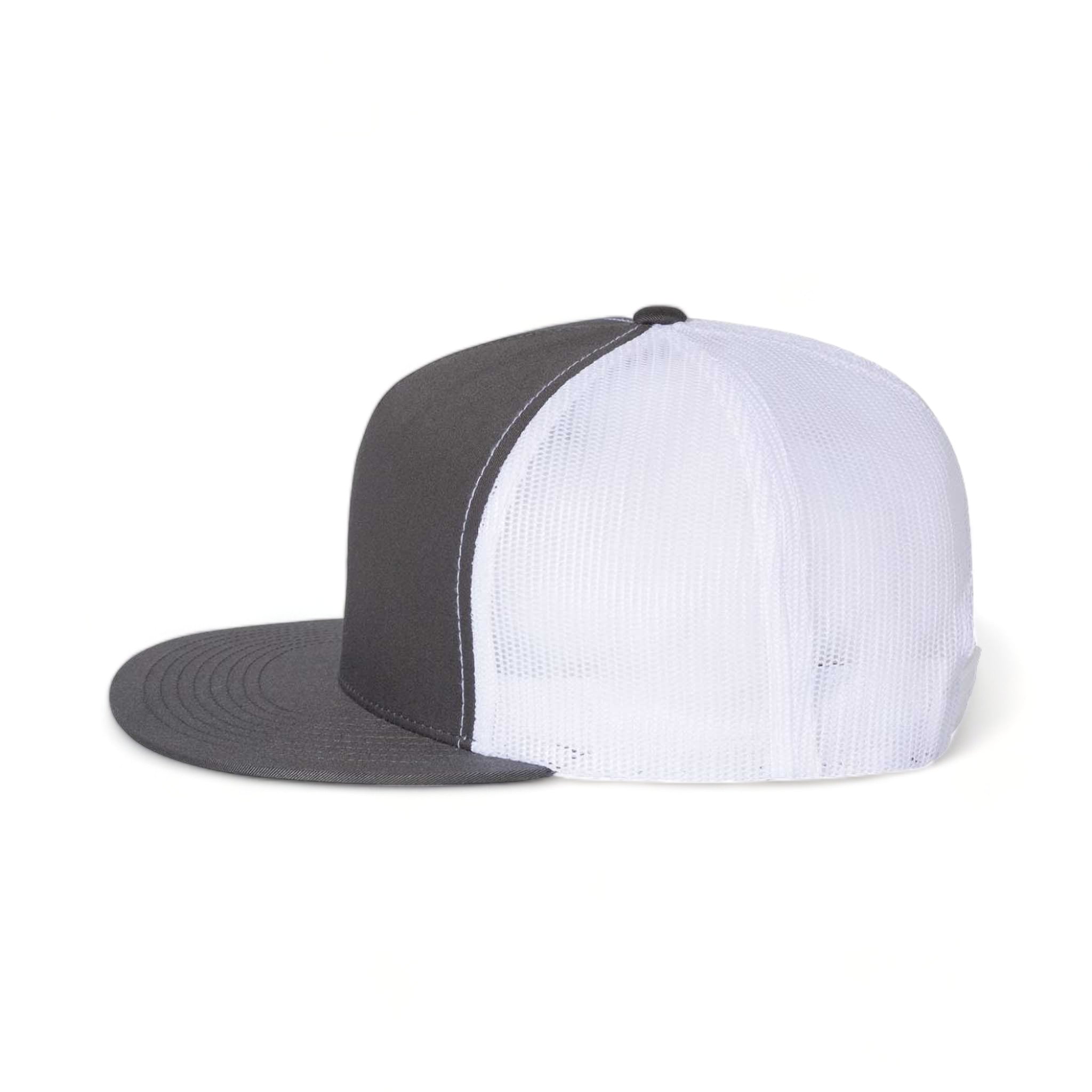 Side view of YP Classics 6006 custom hat in charcoal and white
