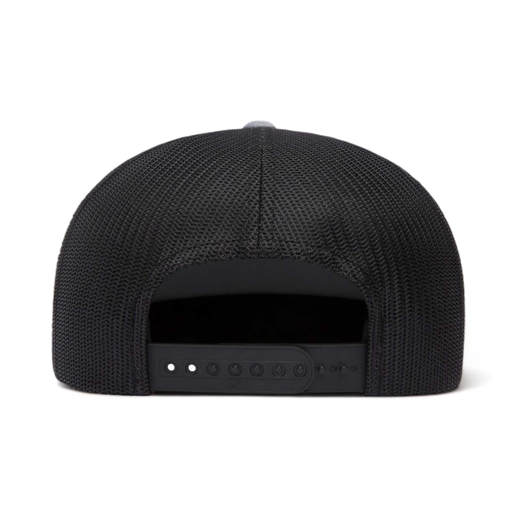 Back view of YP Classics 6006 custom hat in heather and black