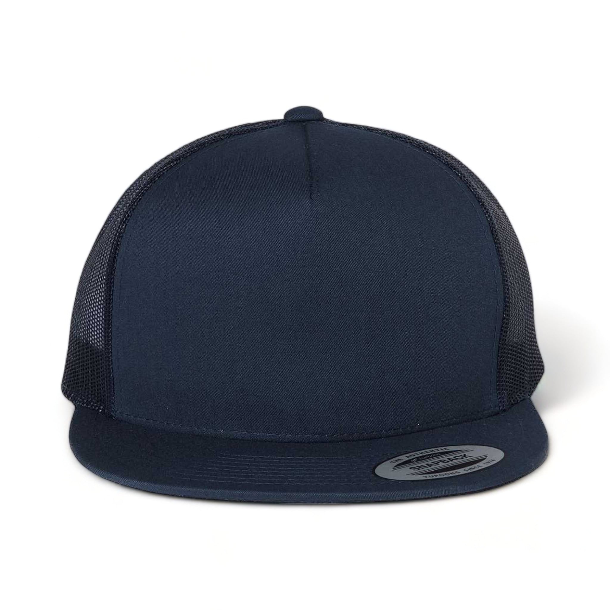 Front view of YP Classics 6006 custom hat in navy