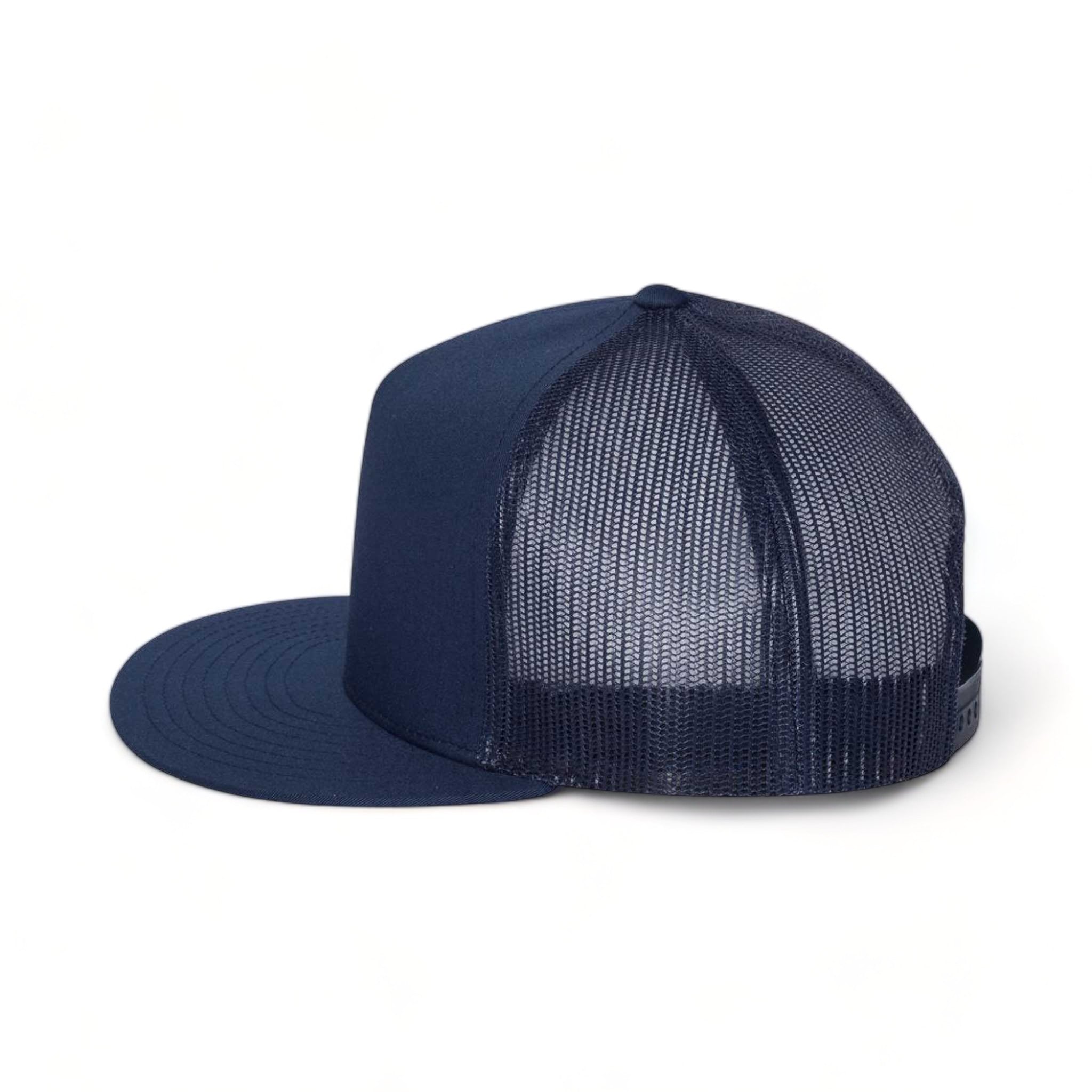 Side view of YP Classics 6006 custom hat in navy