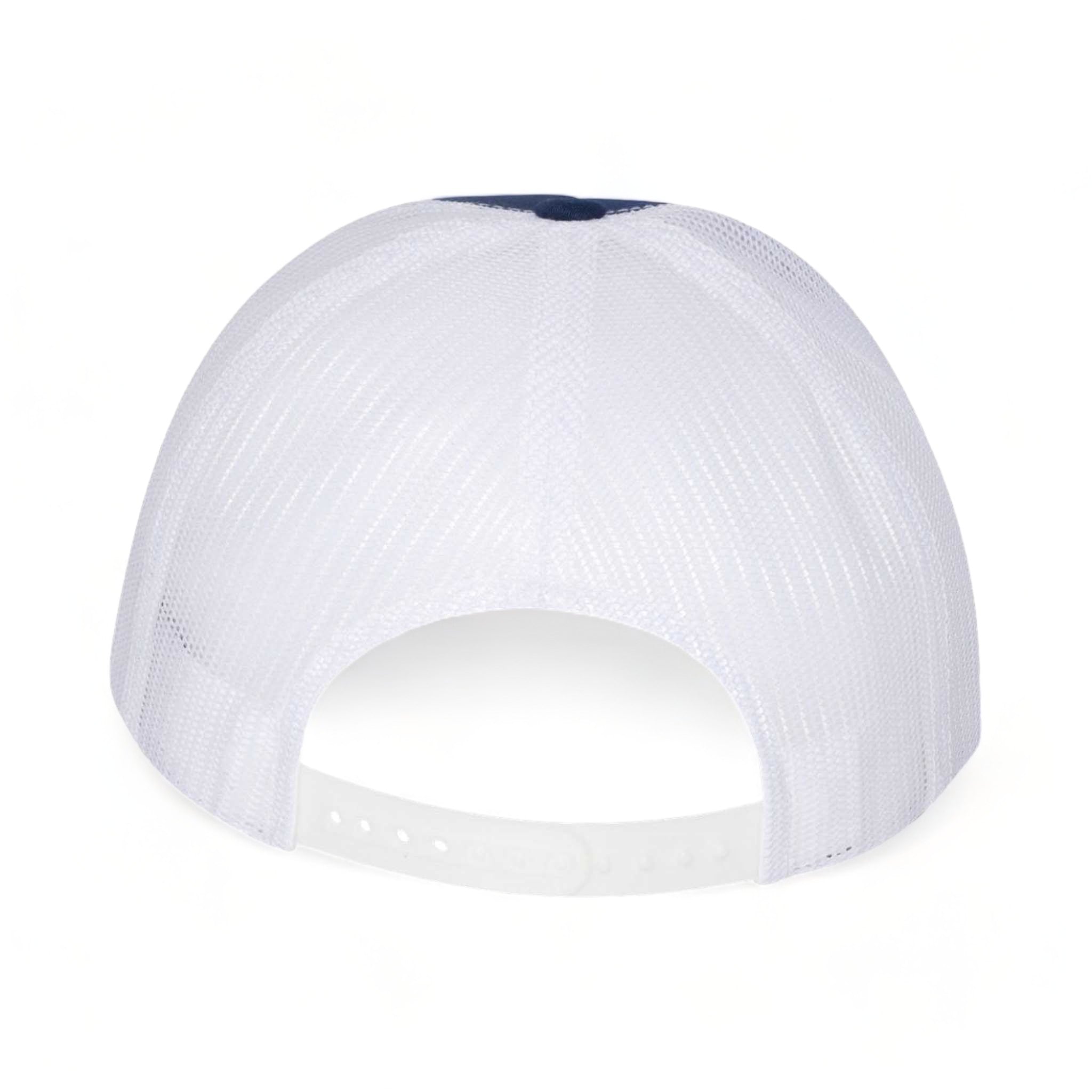 Back view of YP Classics 6006 custom hat in navy and white