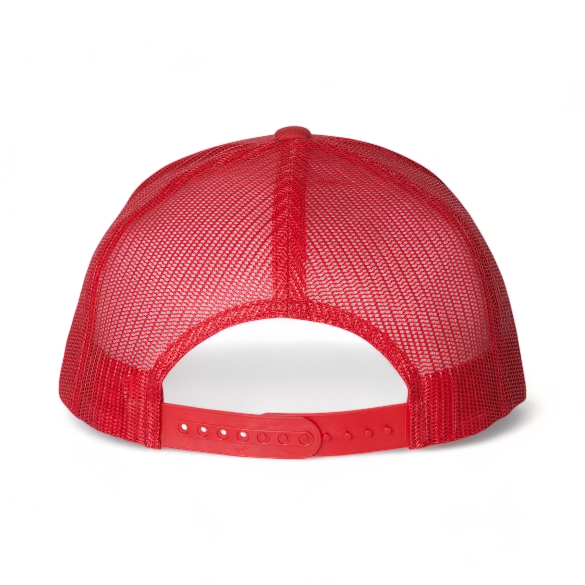 Back view of YP Classics 6006 custom hat in red