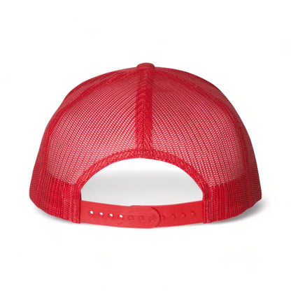 Back view of YP Classics 6006 custom hat in red