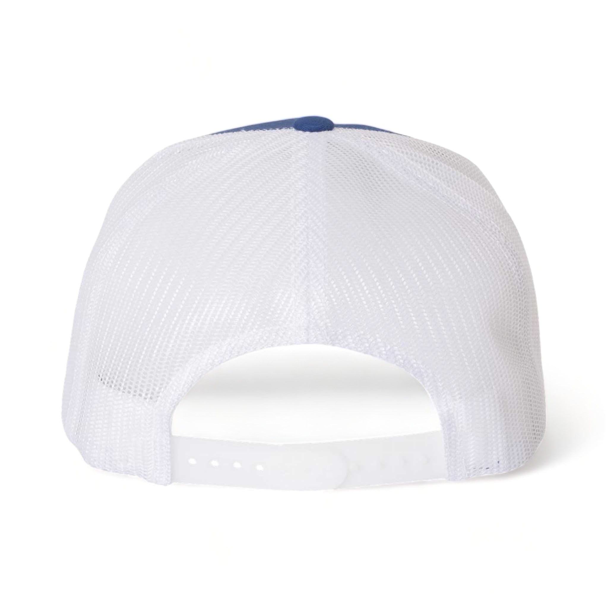 Back view of YP Classics 6006 custom hat in royal and white
