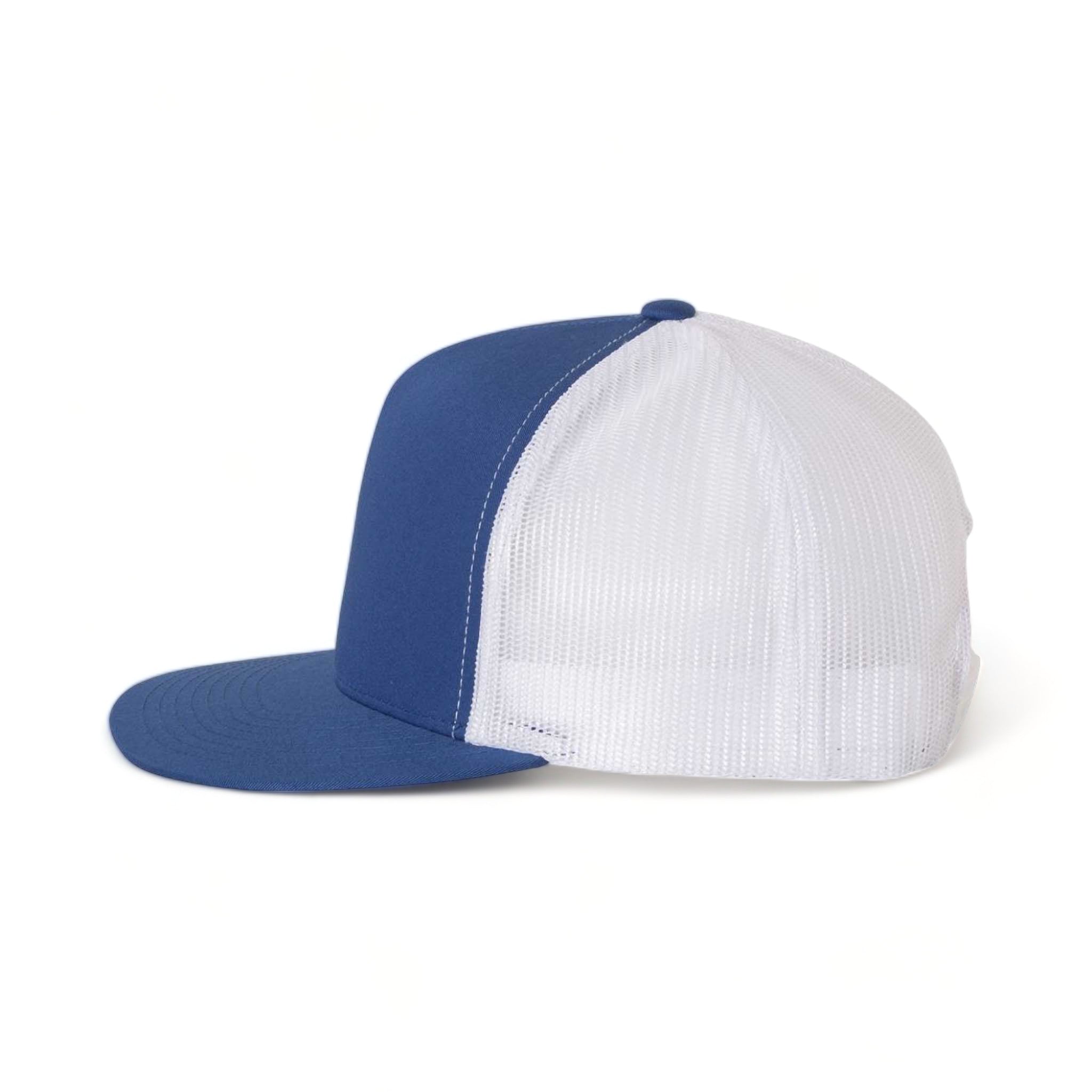 Side view of YP Classics 6006 custom hat in royal and white