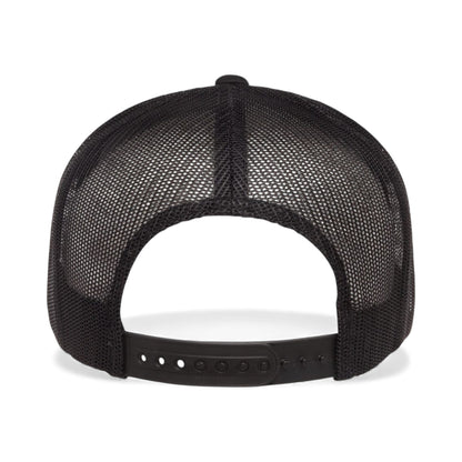 Back view of YP Classics 6006 custom hat in black