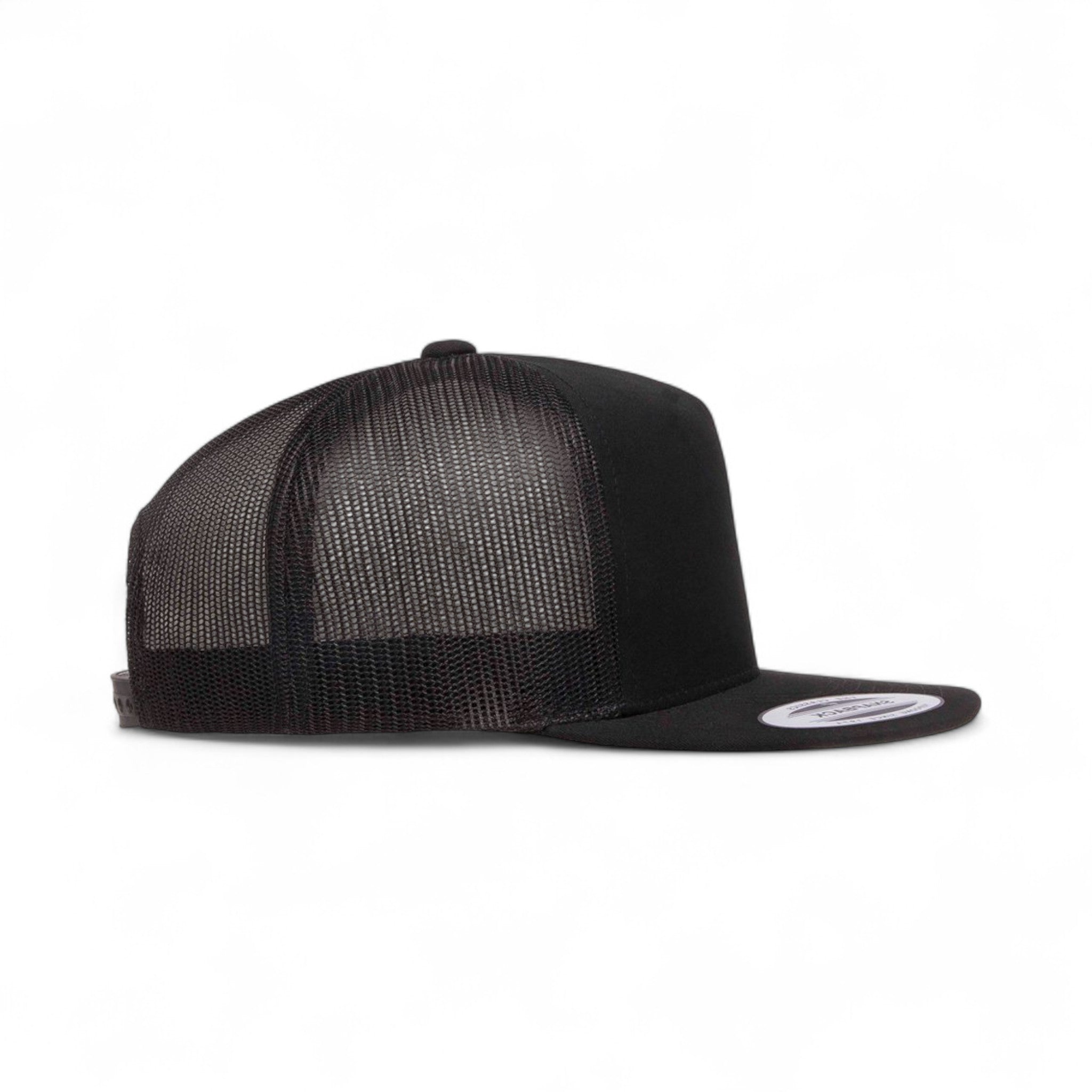 Right side view of YP Classics 6006 custom hat in black