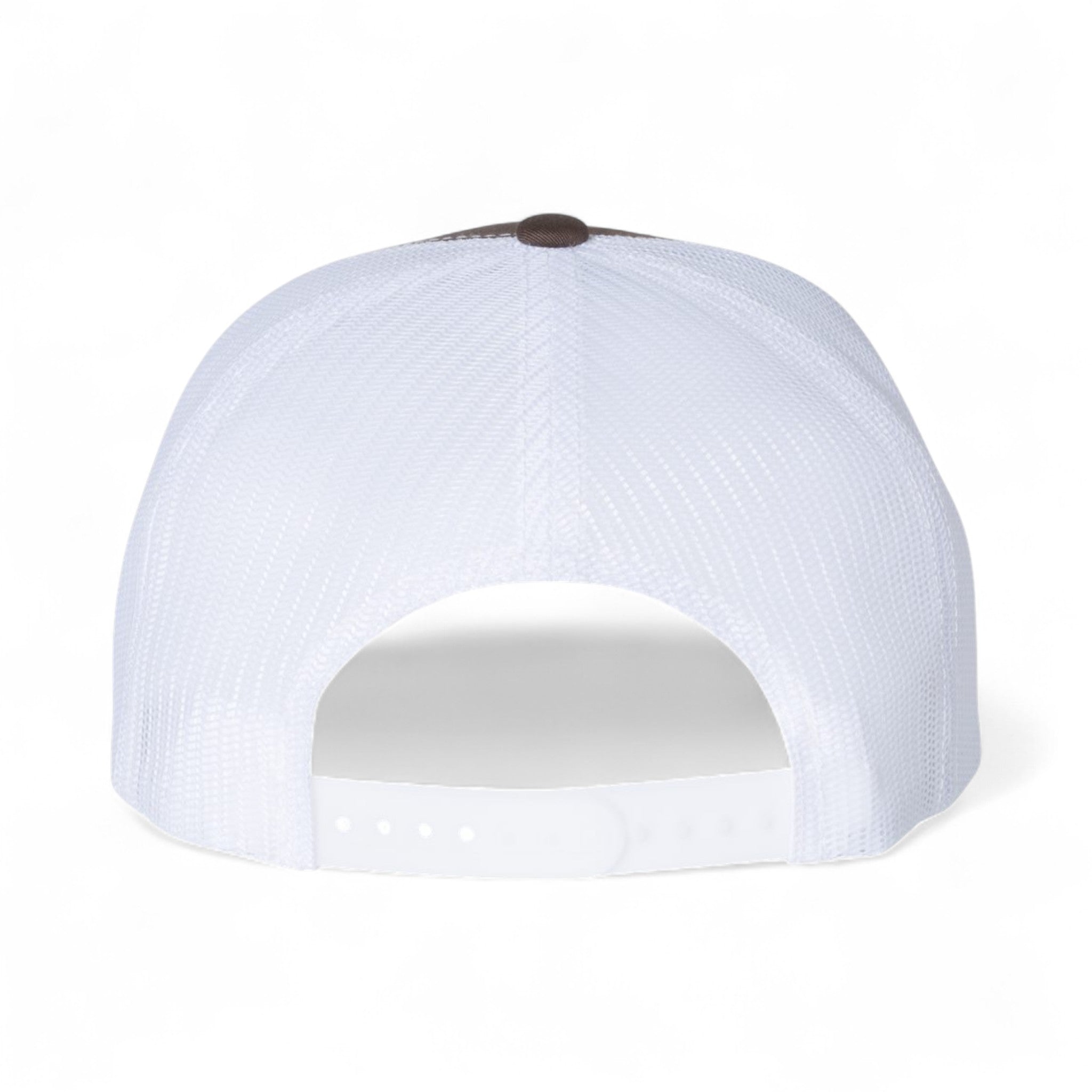 Back view of YP Classics 6006 custom hat in brown and white