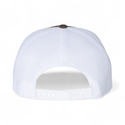 Back view of YP Classics 6006 custom hat in brown and white