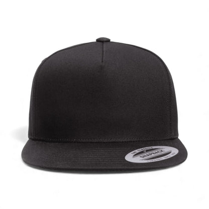 Front view of YP Classics 6007 custom hat in black
