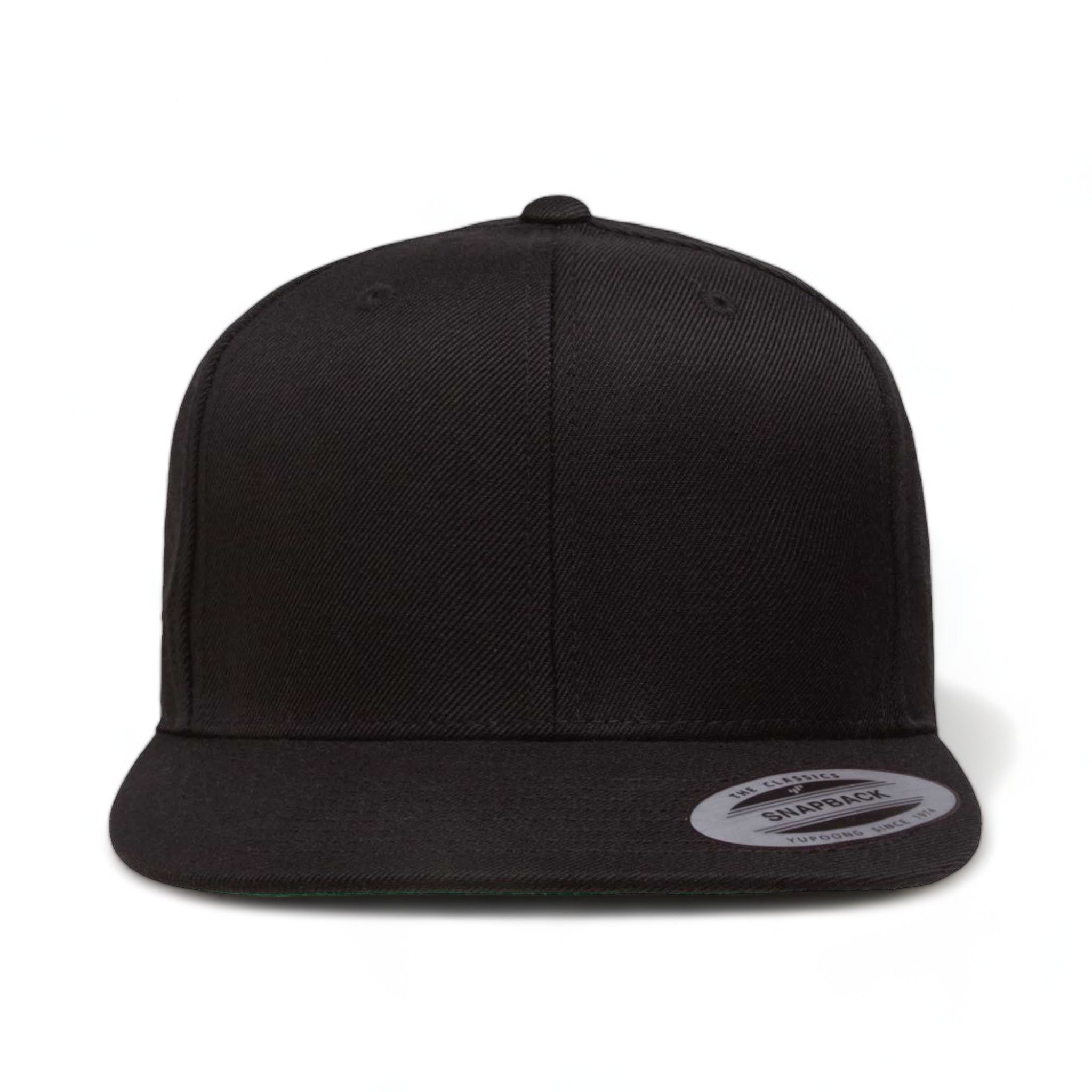 Front view of YP Classics 6089M custom hat in black