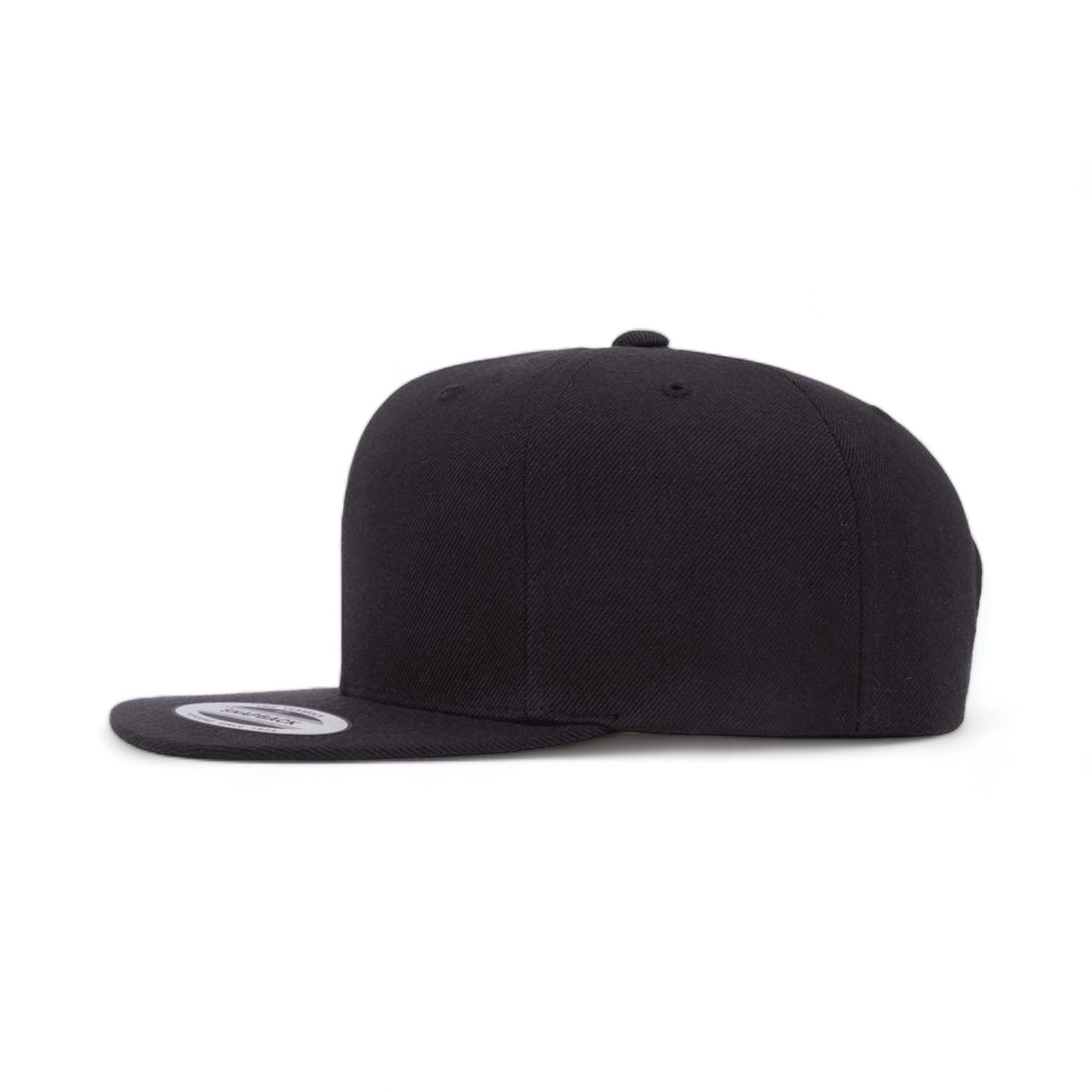Side view of YP Classics 6089M custom hat in black