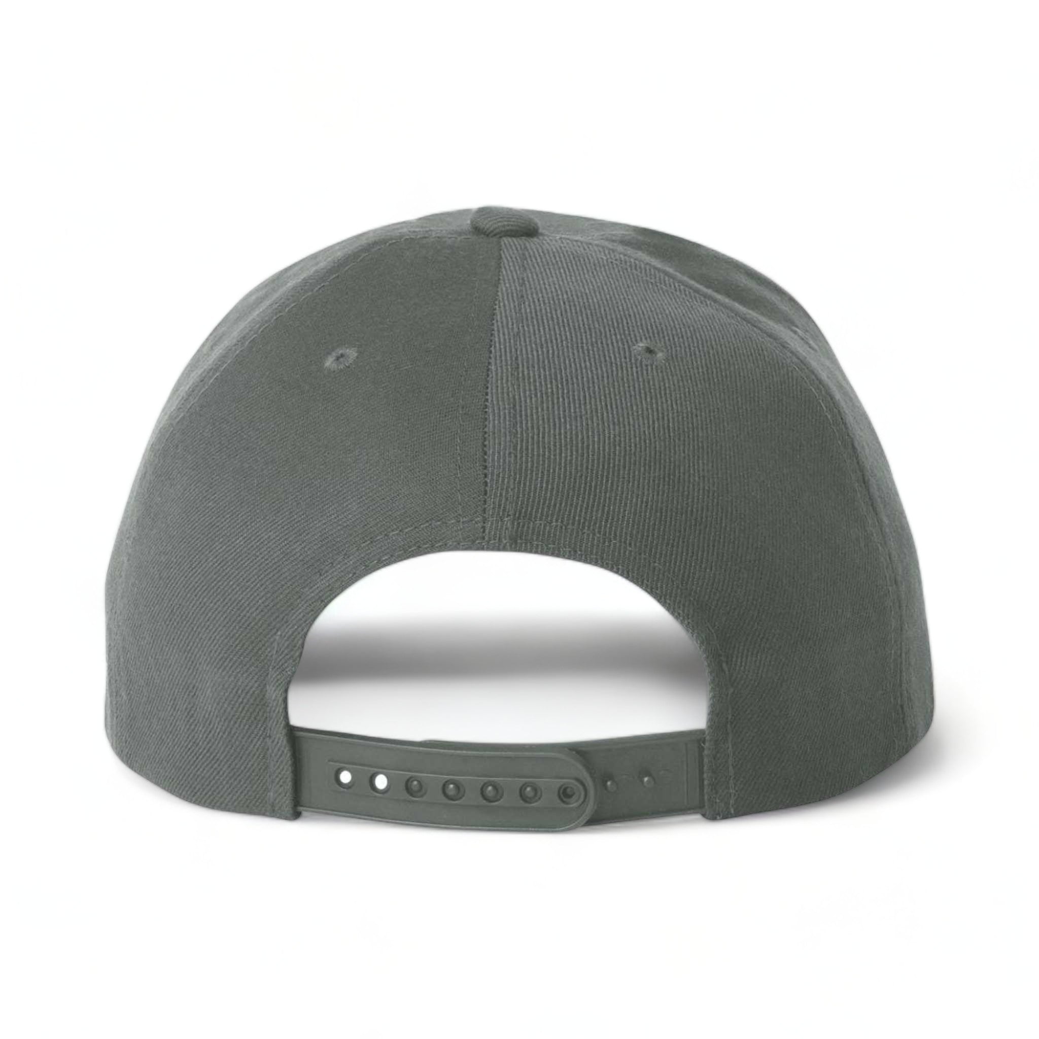 Back view of YP Classics 6089M custom hat in dark grey
