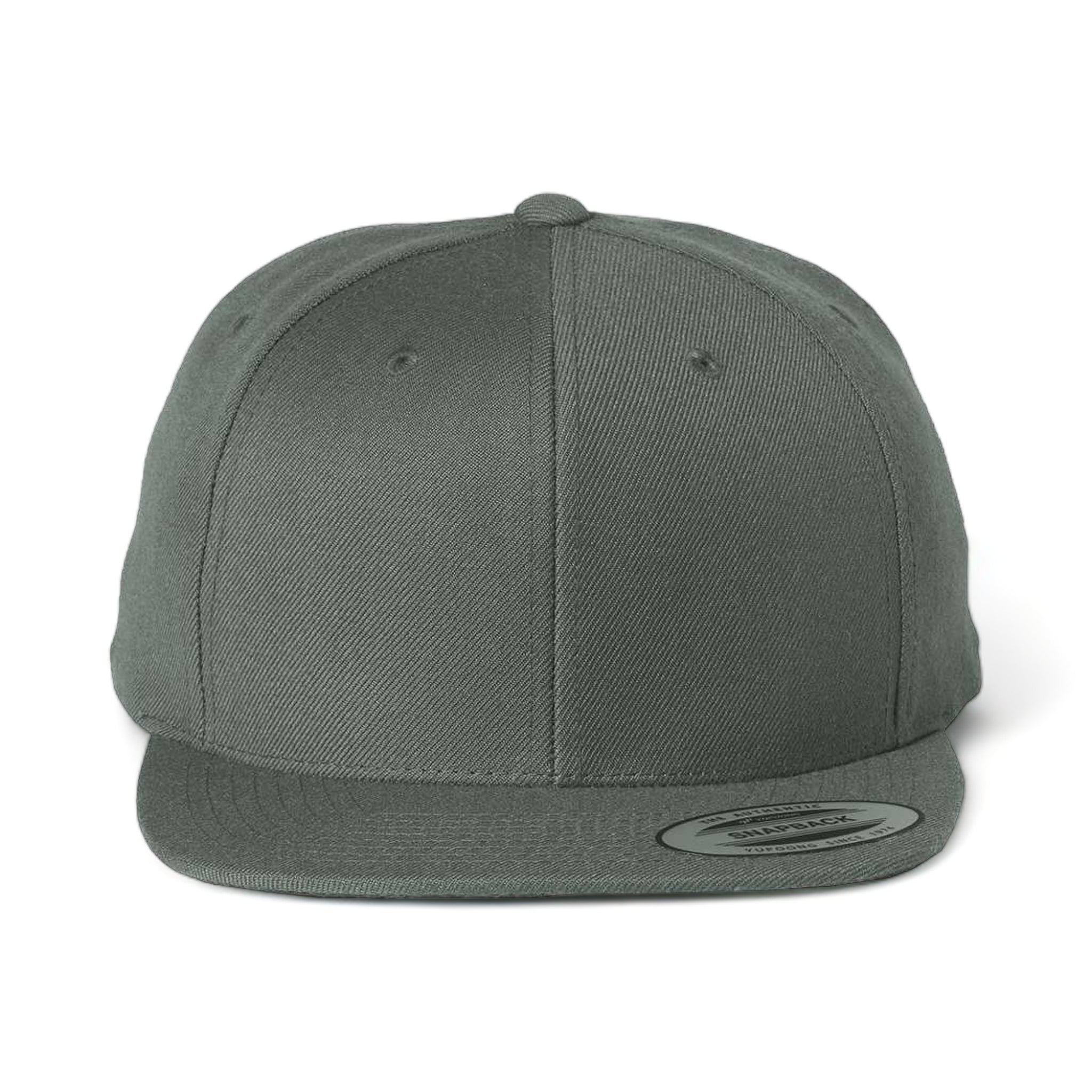 Front view of YP Classics 6089M custom hat in dark grey