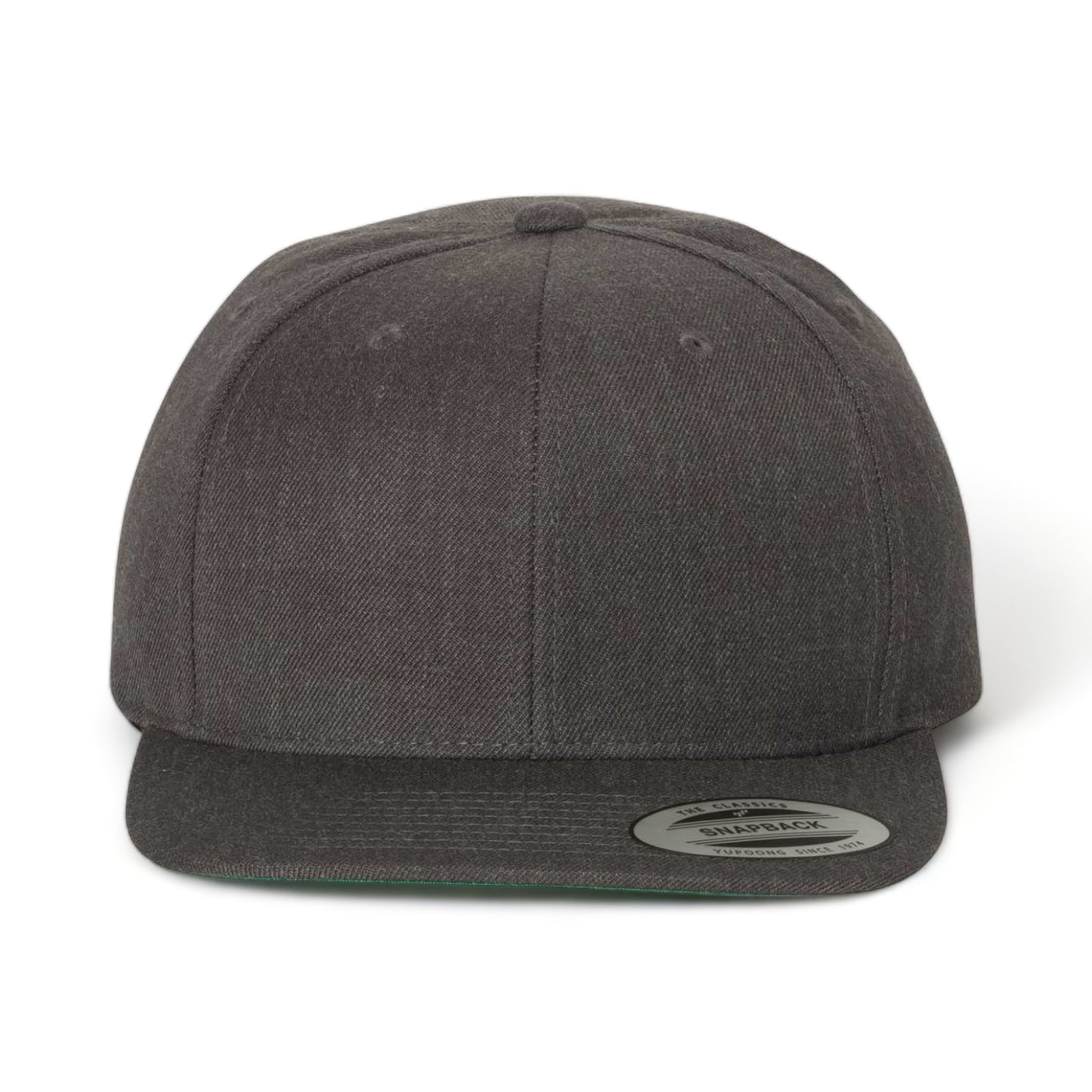 Front view of YP Classics 6089M custom hat in dark heather