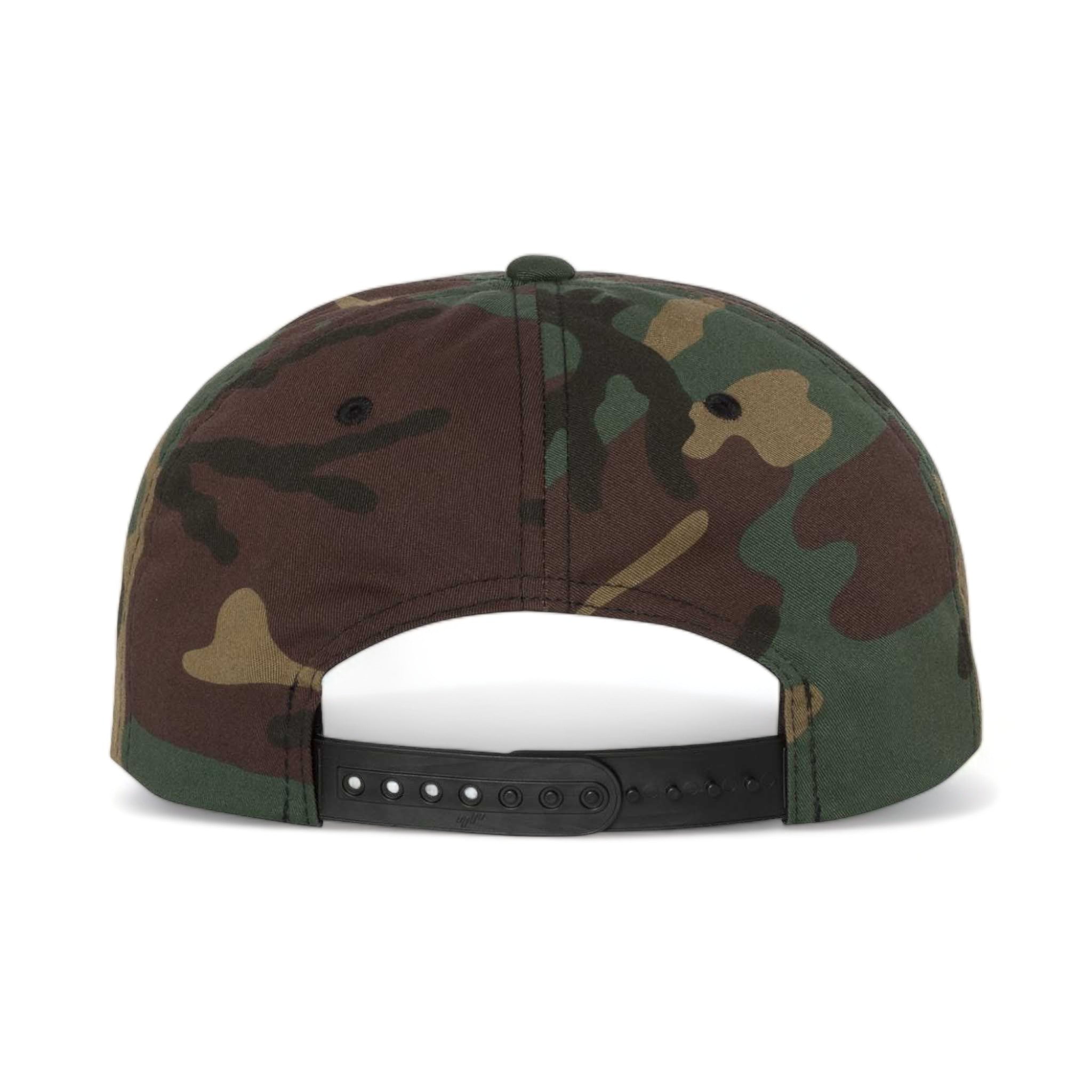 Back view of YP Classics 6089M custom hat in green camo
