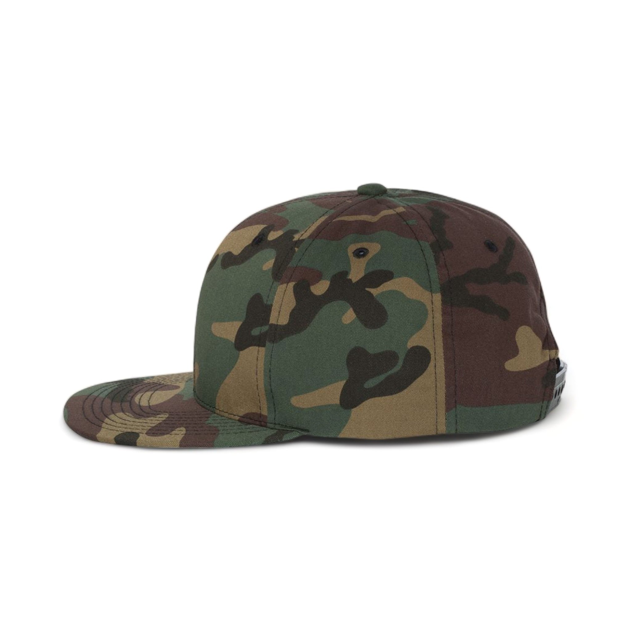 Side view of YP Classics 6089M custom hat in green camo