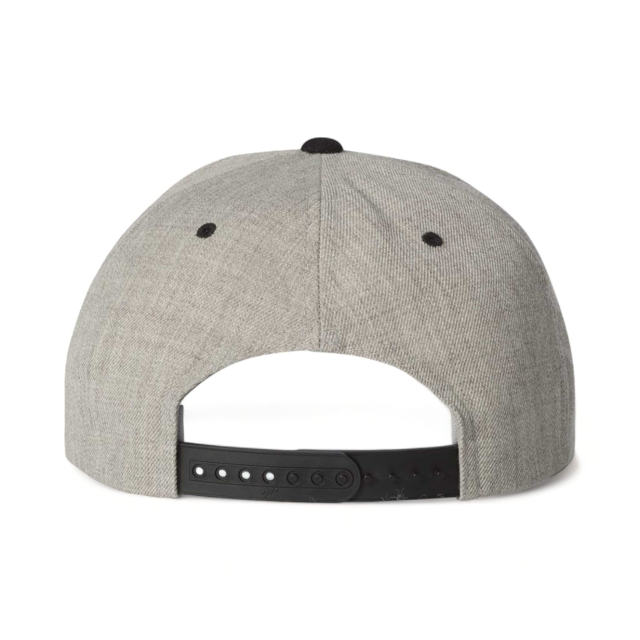 Back view of YP Classics 6089M custom hat in heather and black