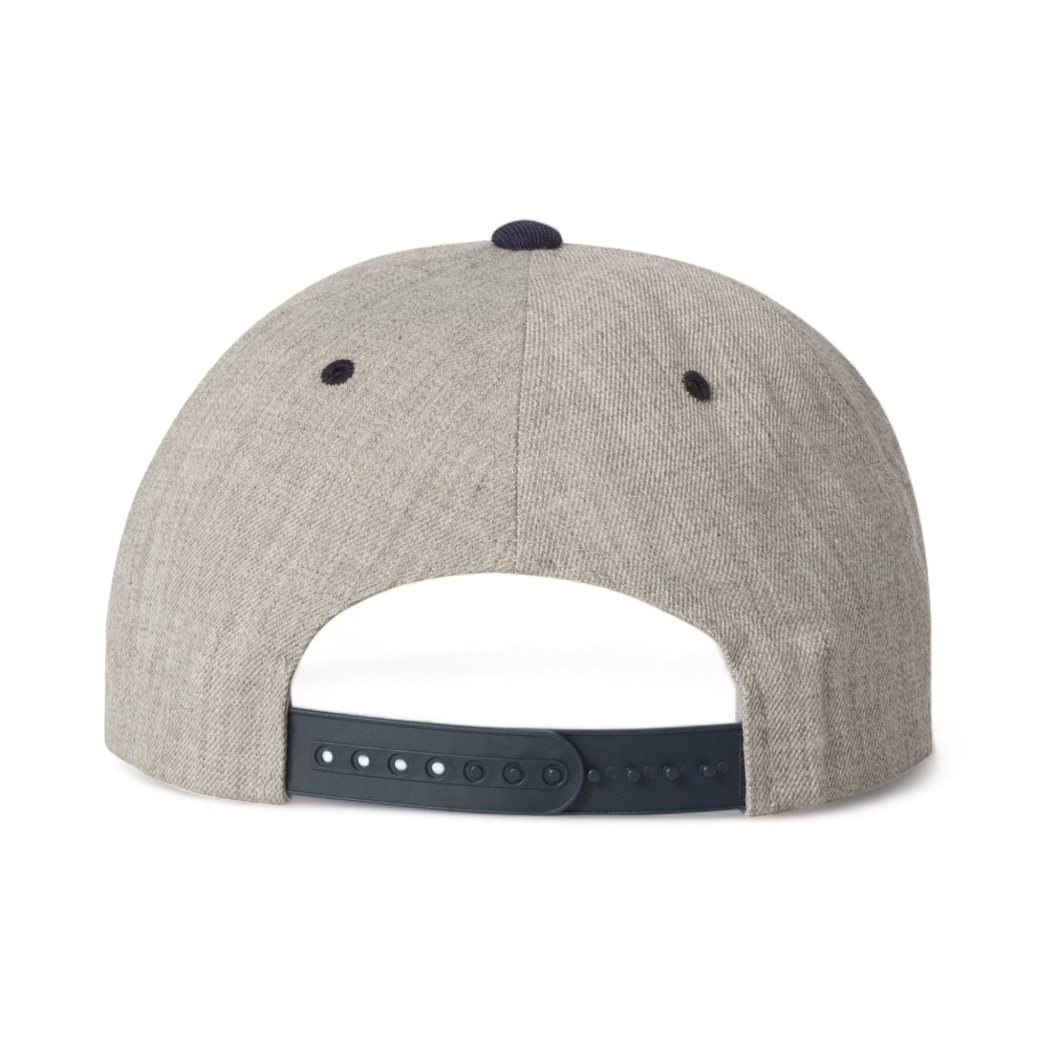 Back view of YP Classics 6089M custom hat in heather grey and navy