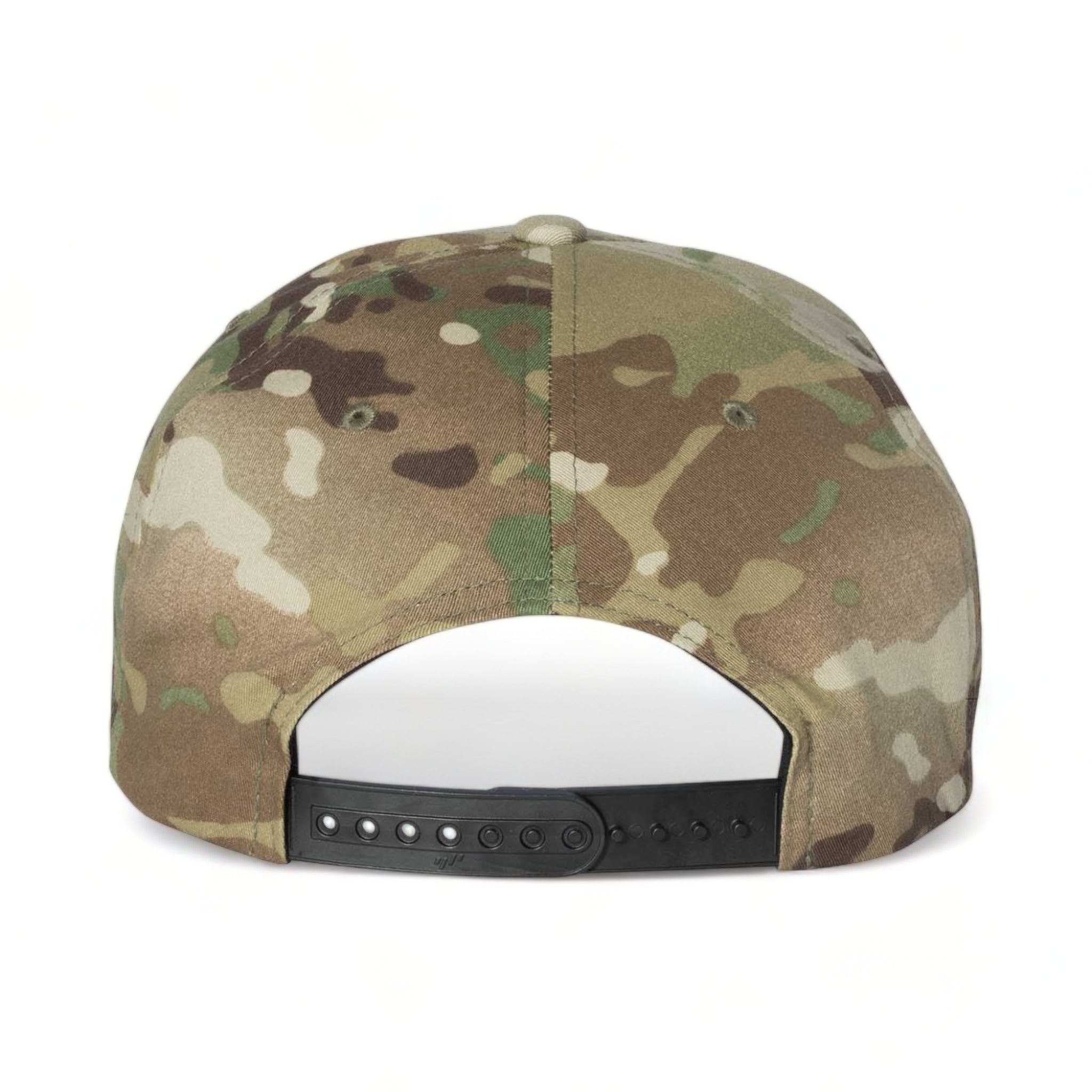 Back view of YP Classics 6089M custom hat in multicam green