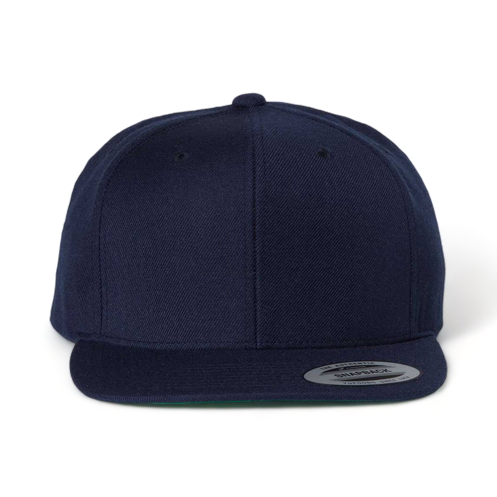 Front view of YP Classics 6089M custom hat in navy