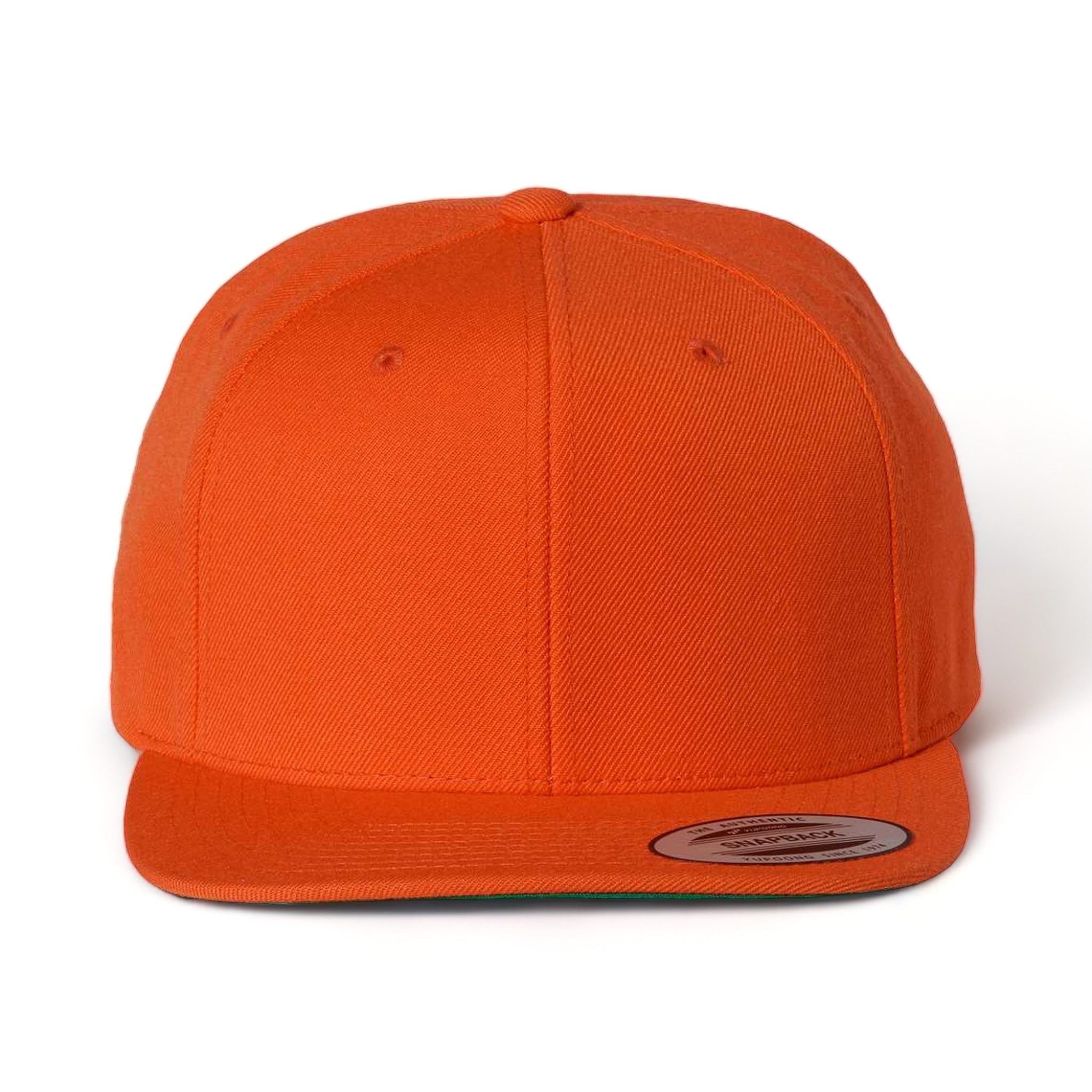 Front view of YP Classics 6089M custom hat in orange