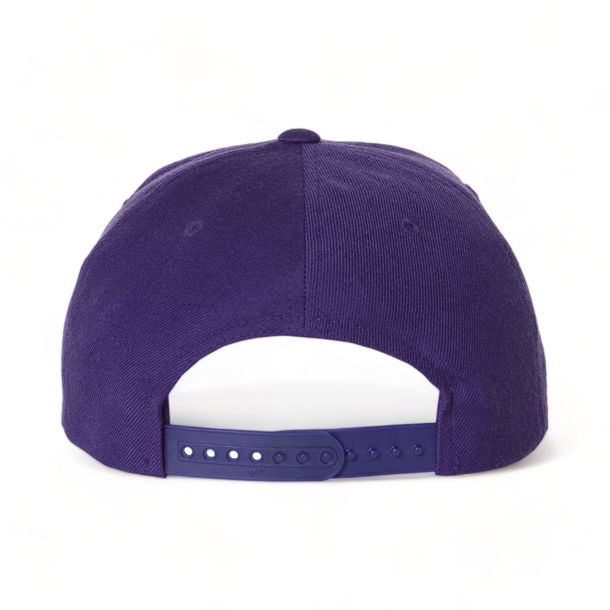 Back view of YP Classics 6089M custom hat in purple