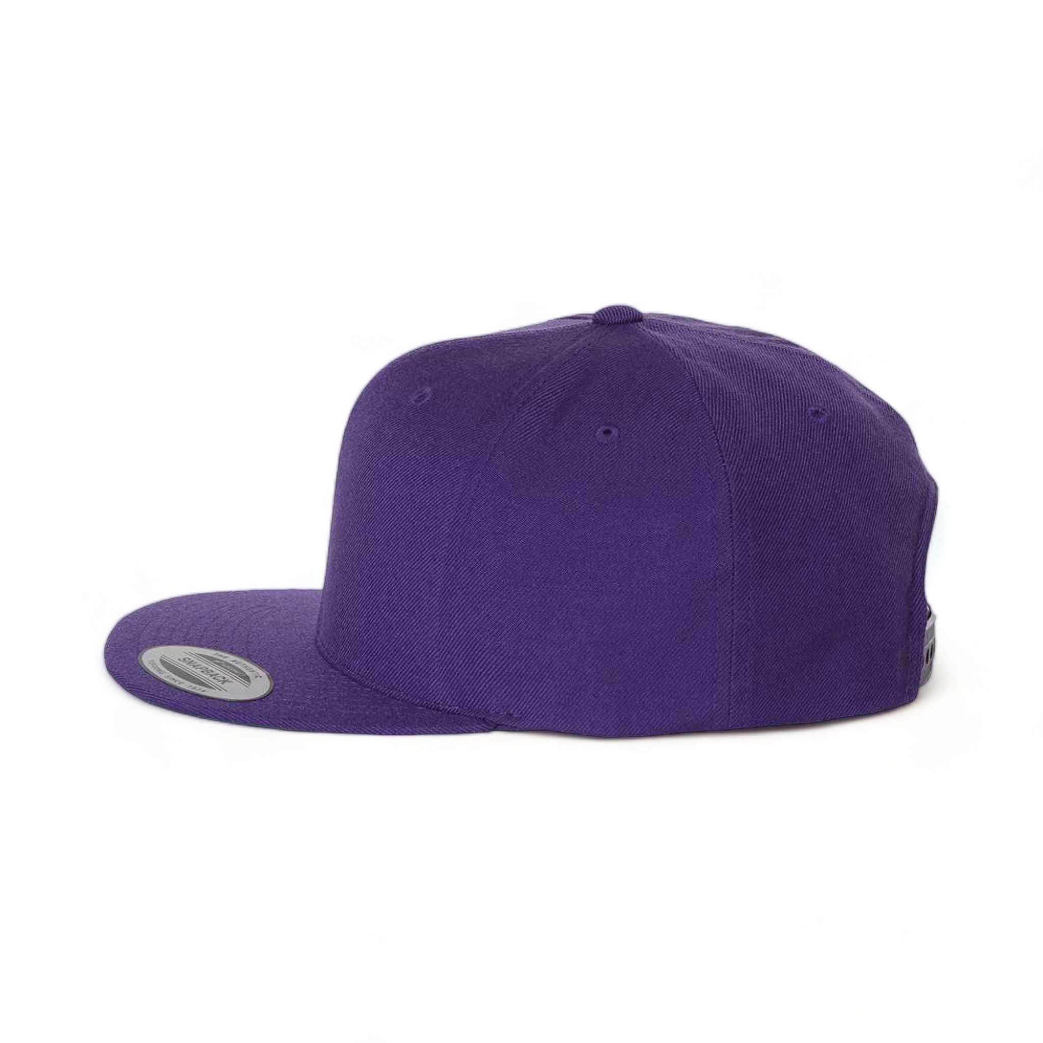 Side view of YP Classics 6089M custom hat in purple