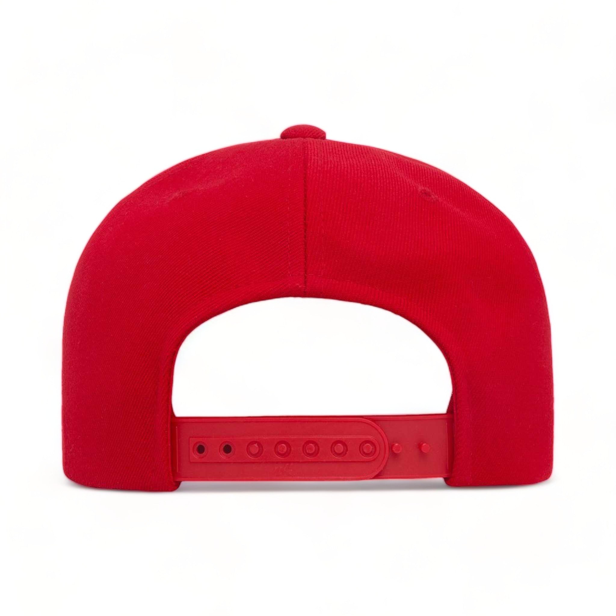 Back view of YP Classics 6089M custom hat in red