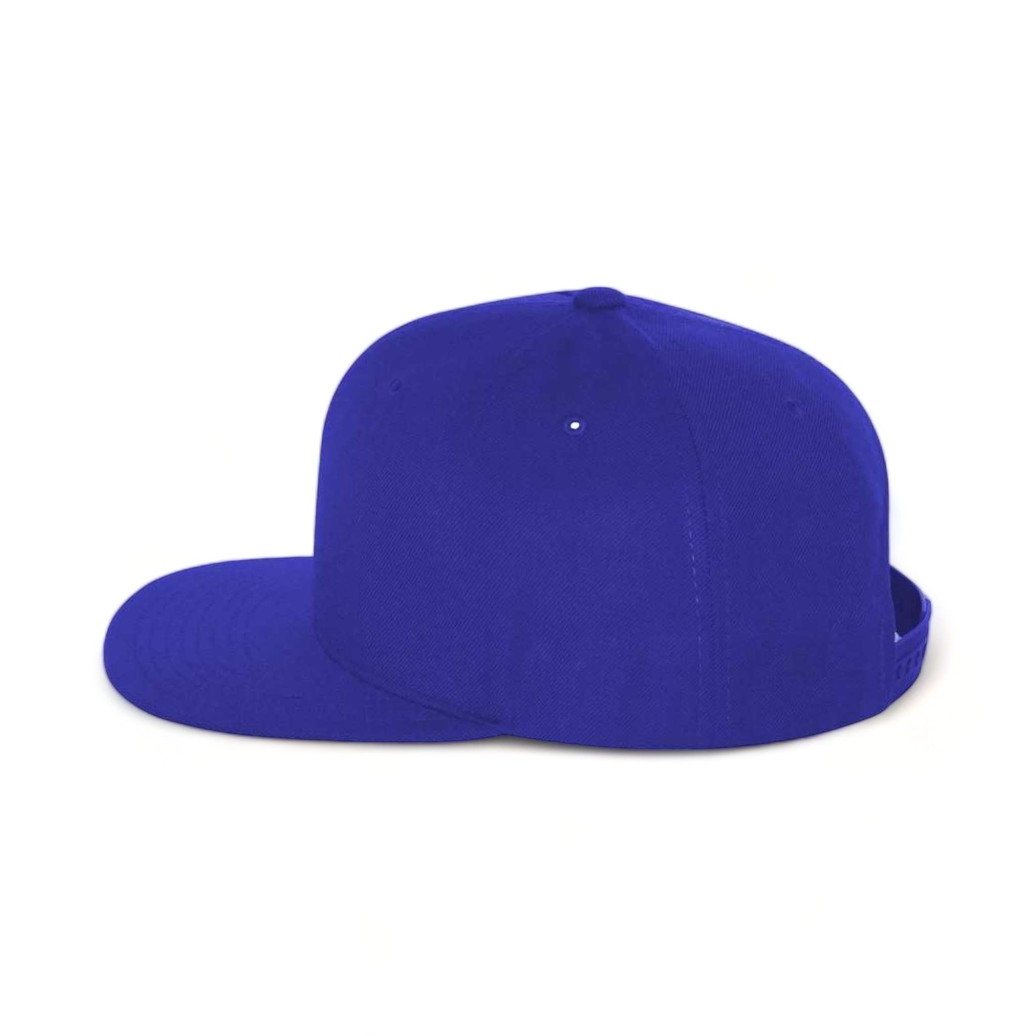 Side view of YP Classics 6089M custom hat in royal blue