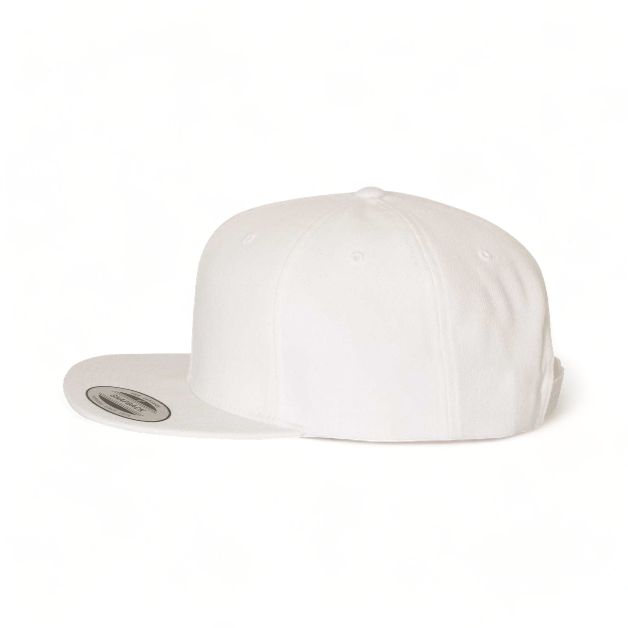 Side view of YP Classics 6089M custom hat in white