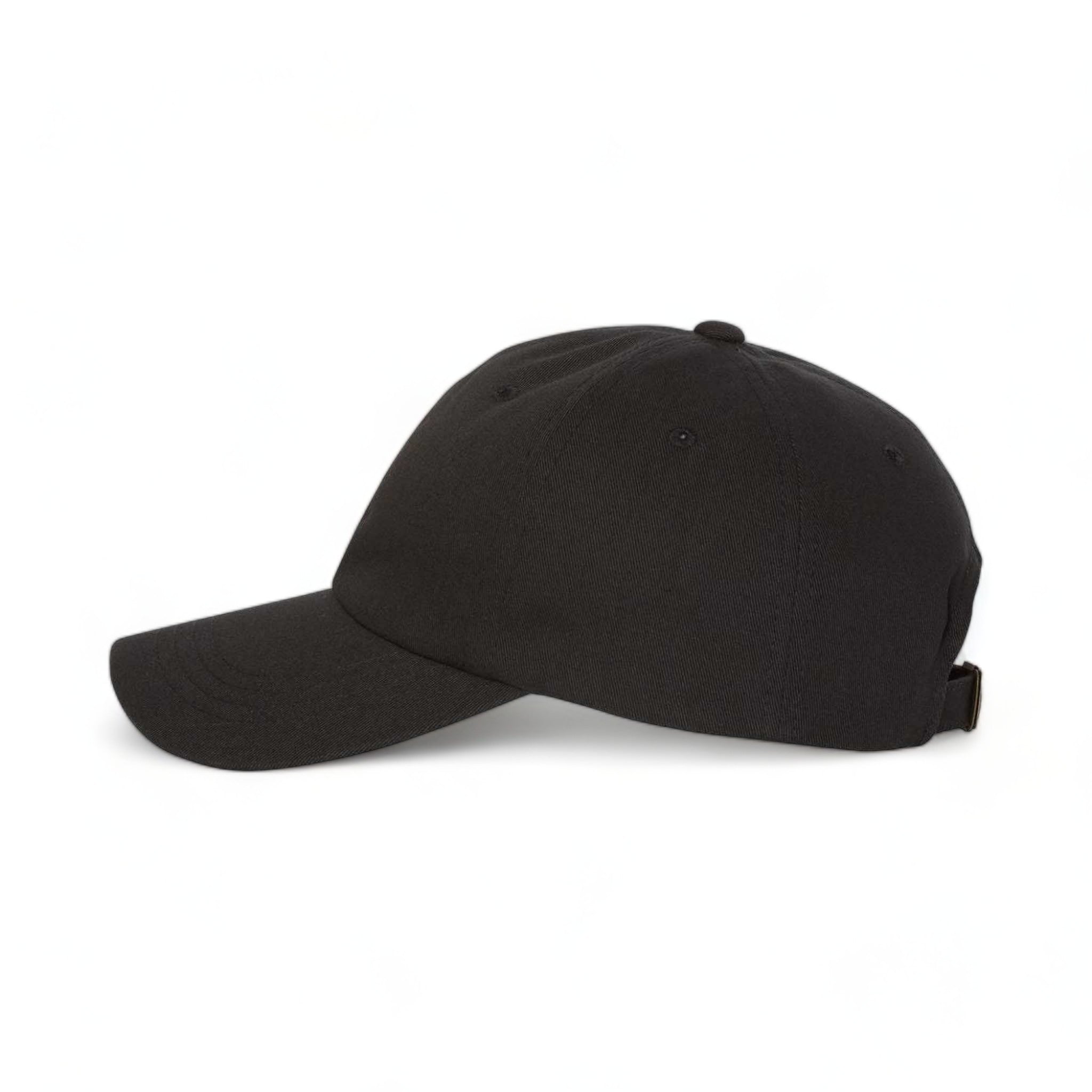 Side view of YP Classics 6245CM custom hat in black