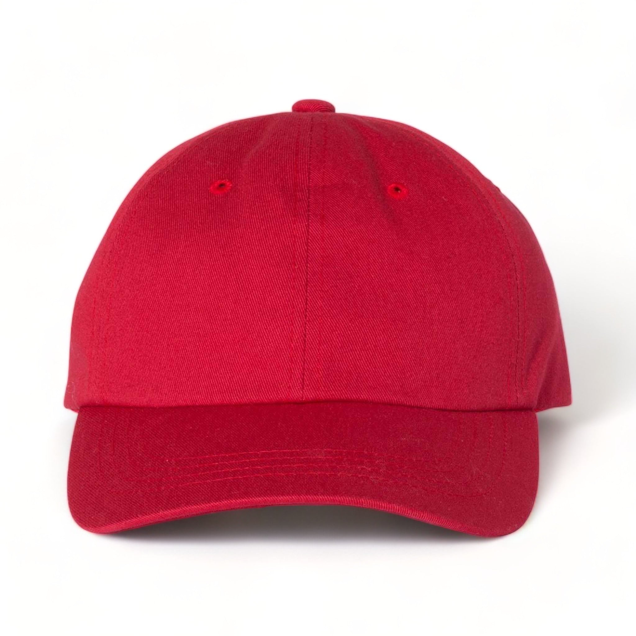Front view of YP Classics 6245CM custom hat in cranberry