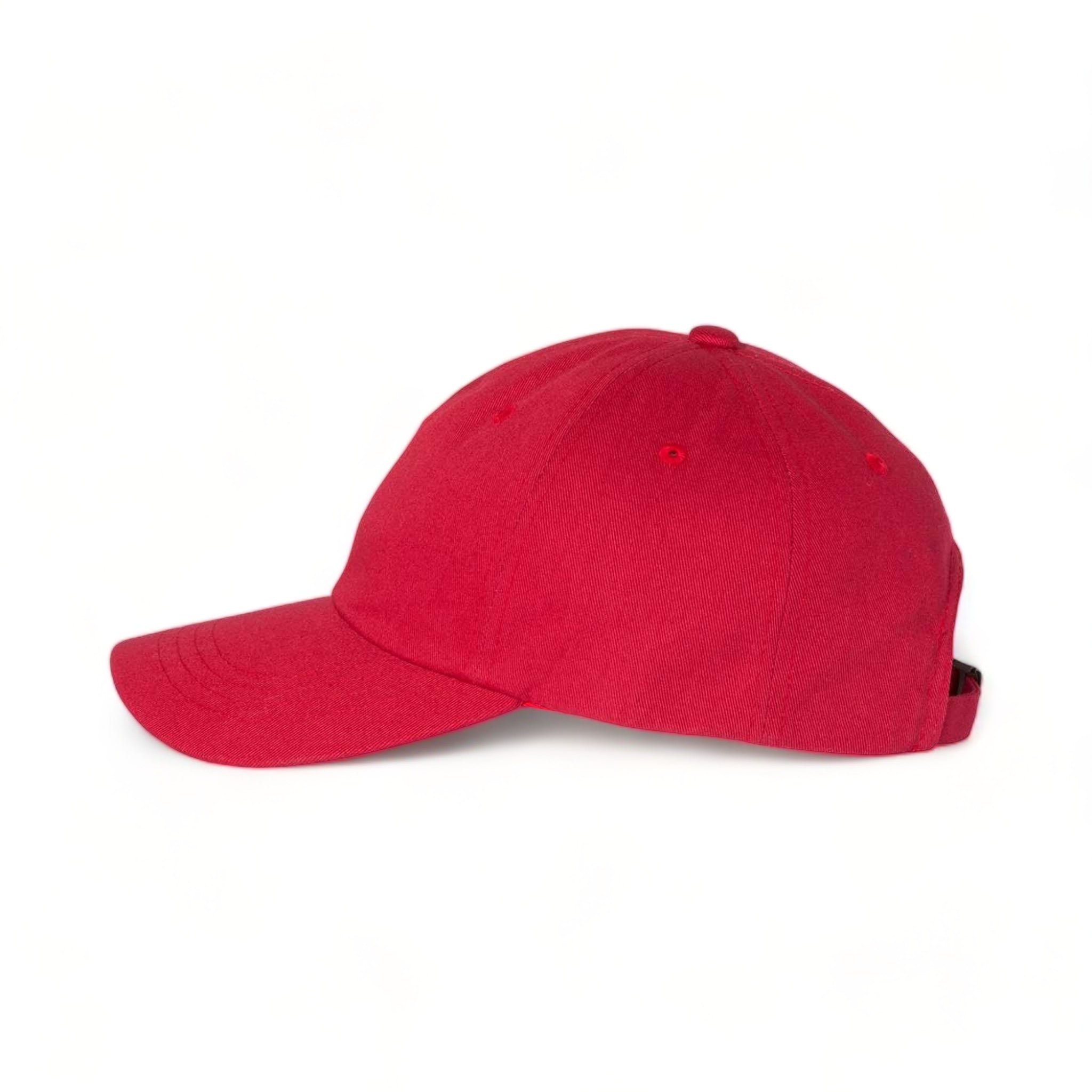 Side view of YP Classics 6245CM custom hat in cranberry