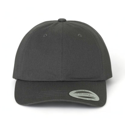 Front view of YP Classics 6245CM custom hat in dark grey