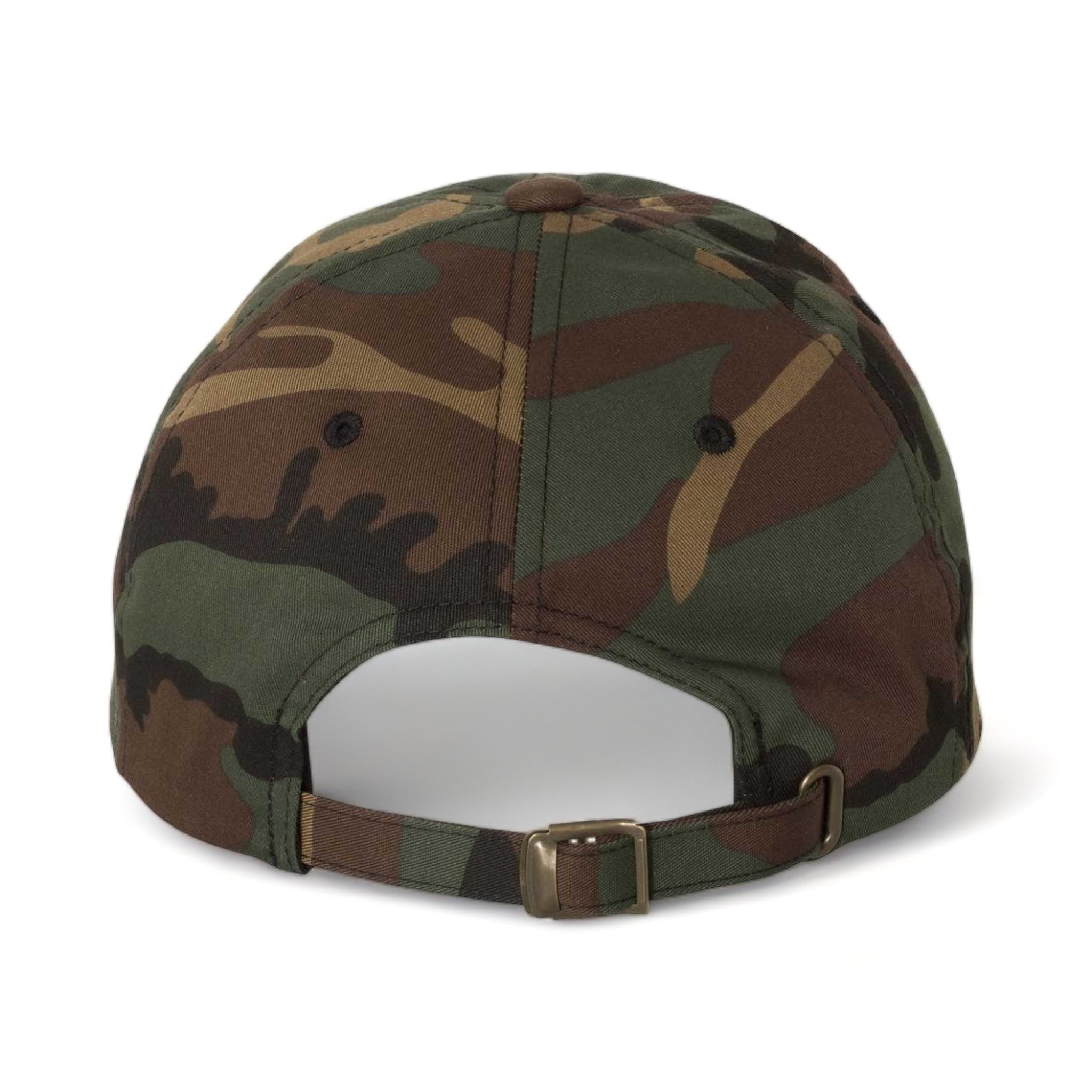 Back view of YP Classics 6245CM custom hat in green camo