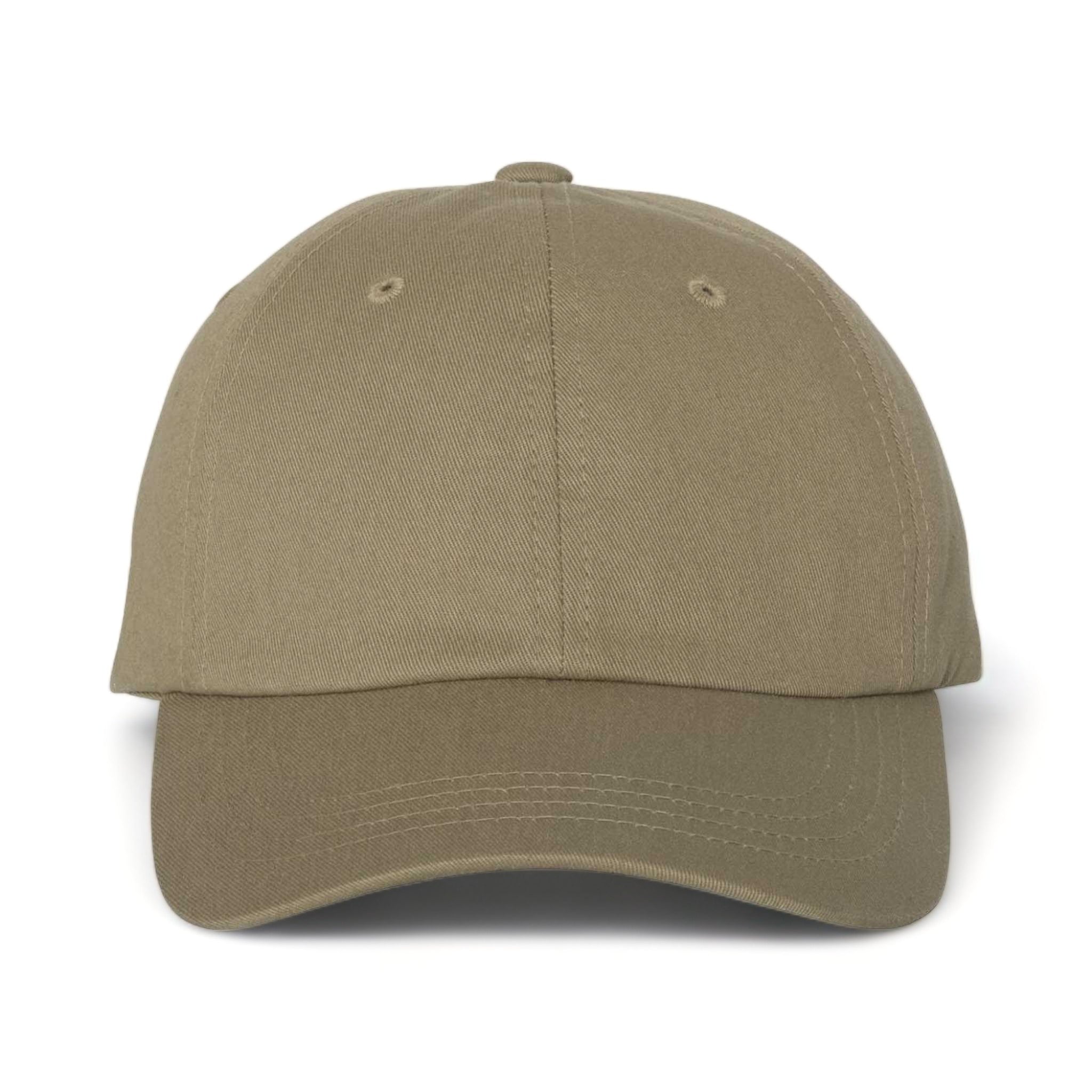 Front view of YP Classics 6245CM custom hat in khaki