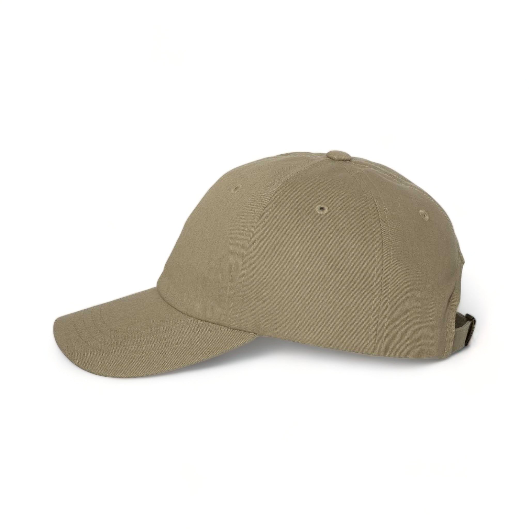 Side view of YP Classics 6245CM custom hat in khaki