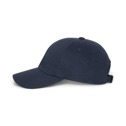 Side view of YP Classics 6245CM custom hat in navy