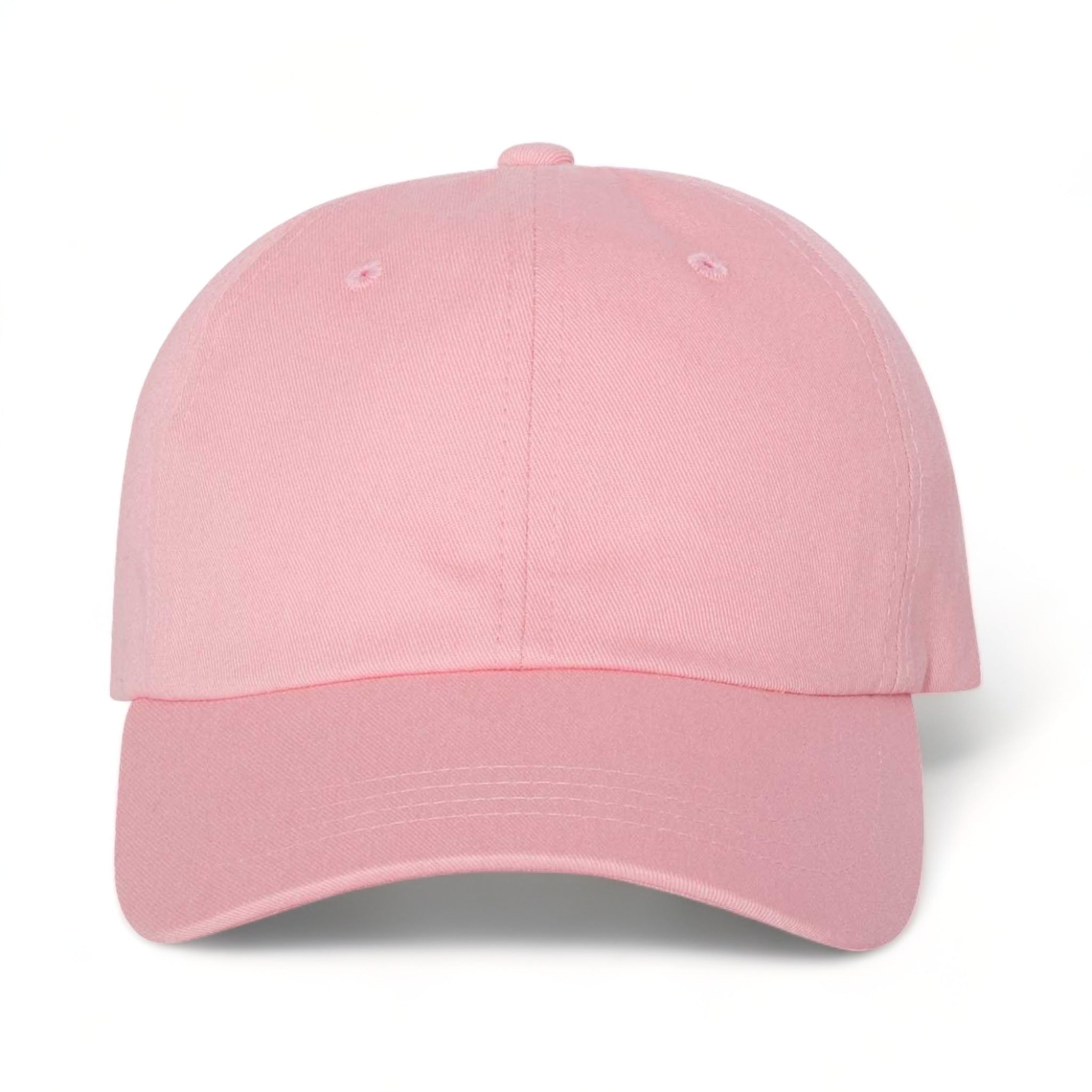 Front view of YP Classics 6245CM custom hat in pink