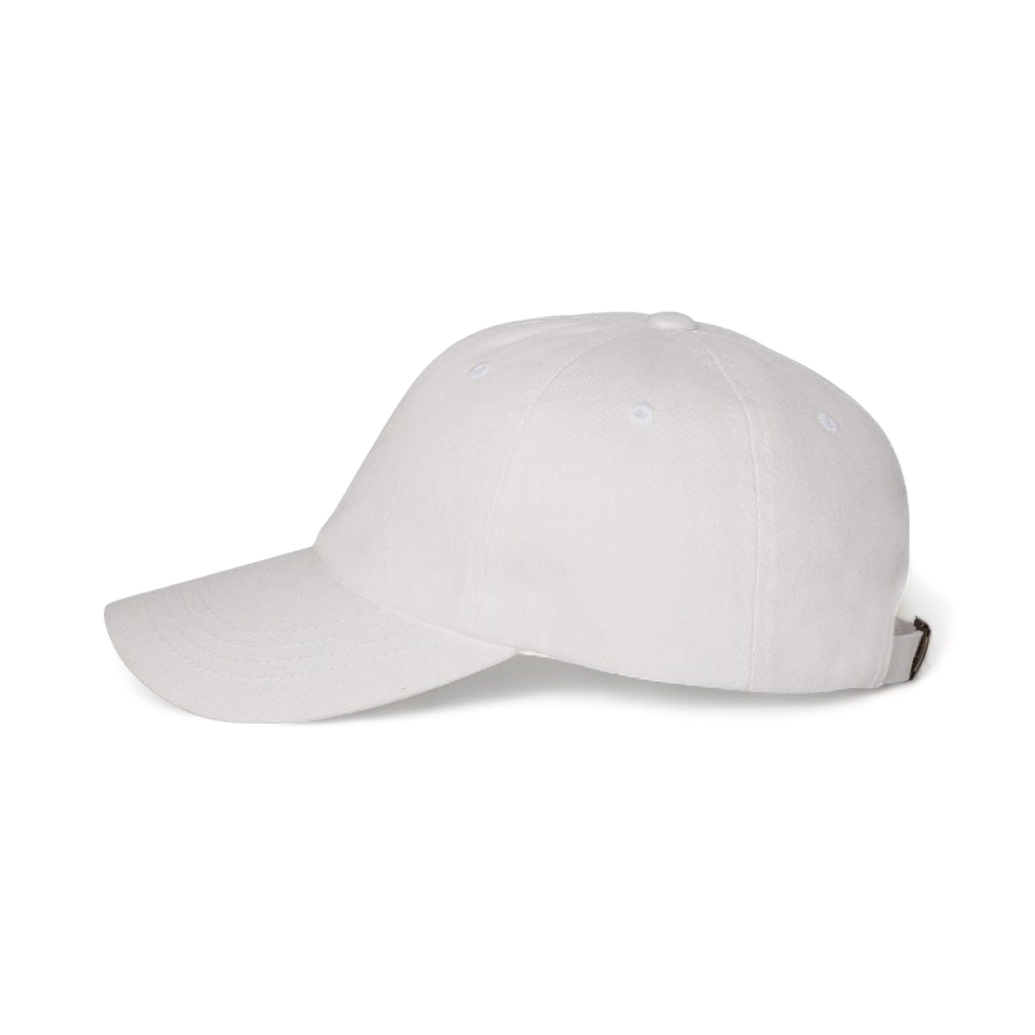 Side view of YP Classics 6245CM custom hat in white