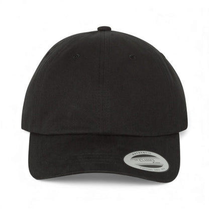 Front view of YP Classics 6245PT custom hat in black