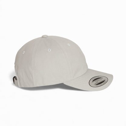 Right side view of YP Classics 6245PT custom hat in light grey