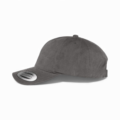 Left side view of YP Classics 6363V custom hat in dark grey